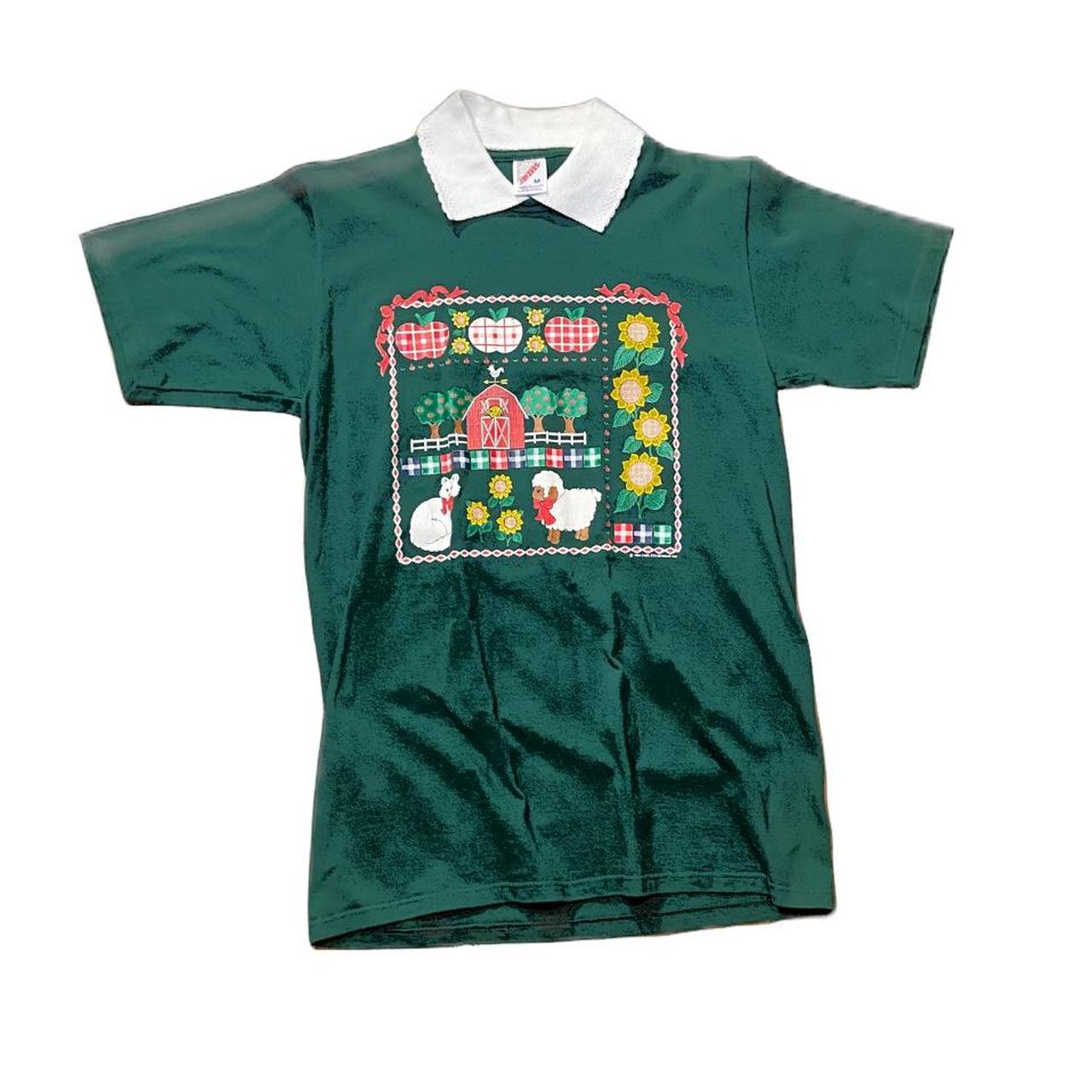 Jerzees Men's Green Tshirt Depop