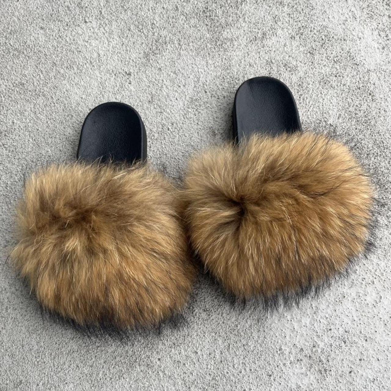 Broncos Women's Faux Fur Slippers House Shoes In - Depop