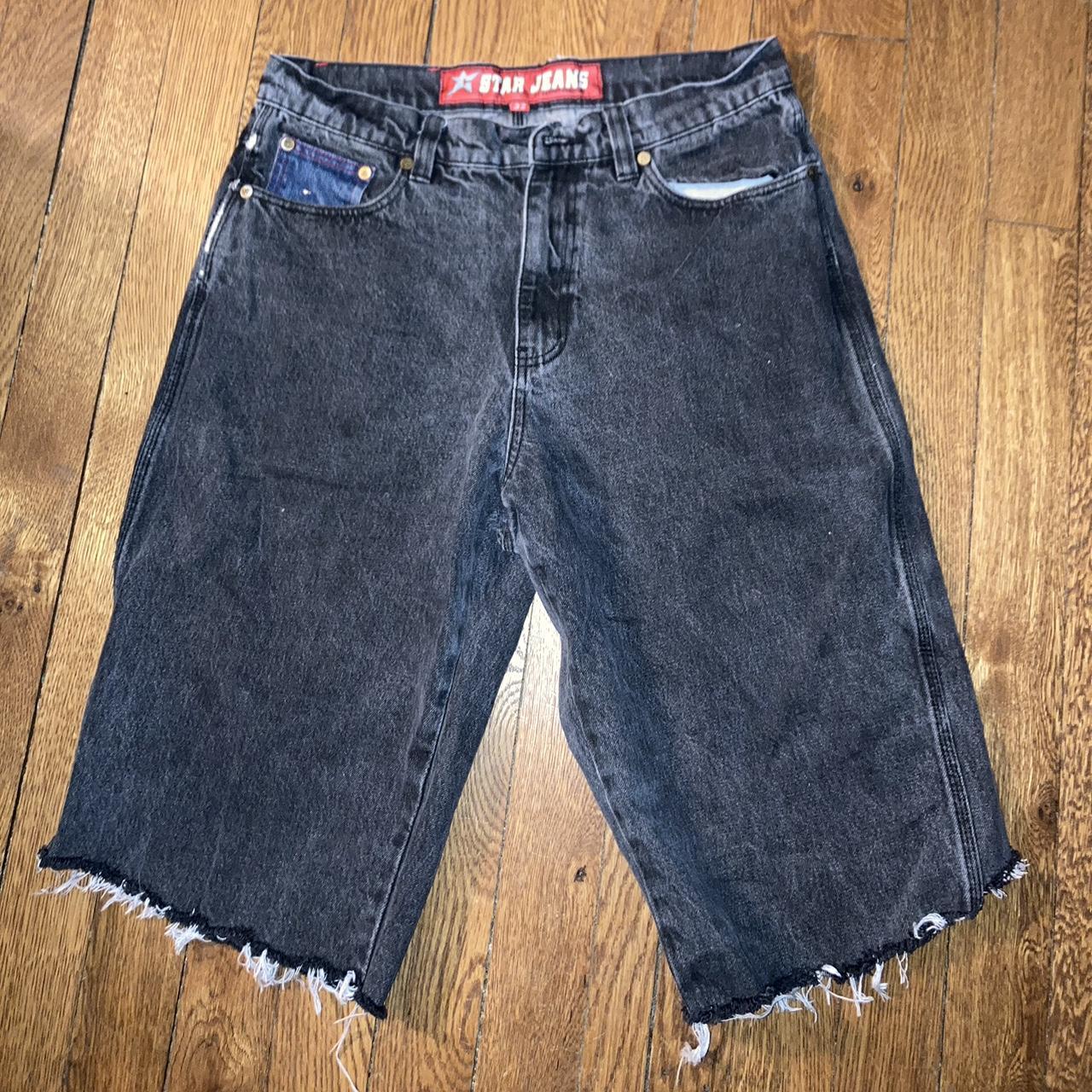 Black carpet star jeans Cut into jorts, 2 little... Depop