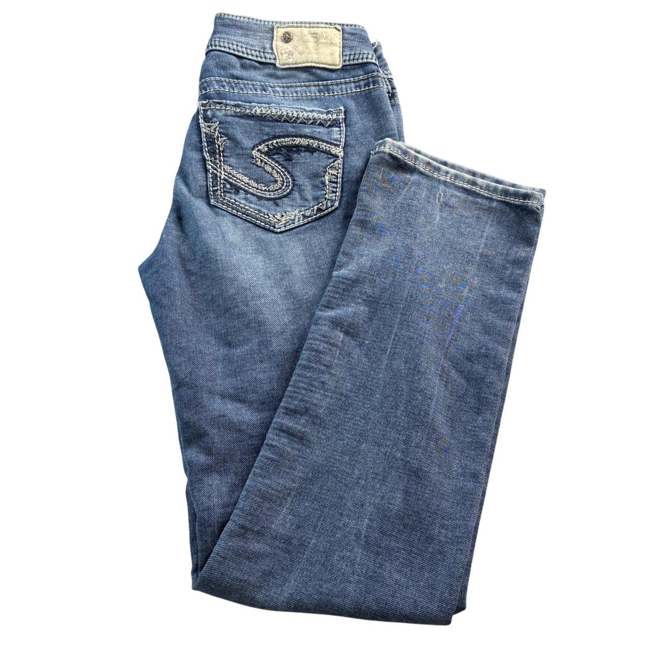 Silver Jeans Co. Women's Straight leg Embroidered… - image 1