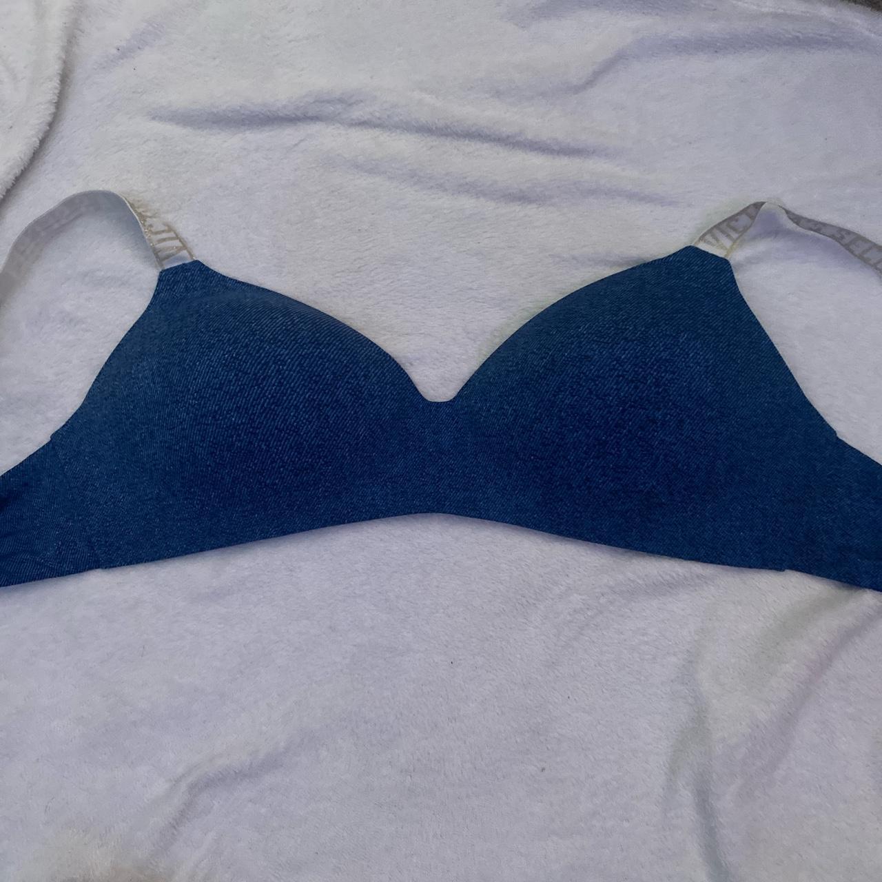 Blue 40D Victoria Secret Bra, great condition - Depop