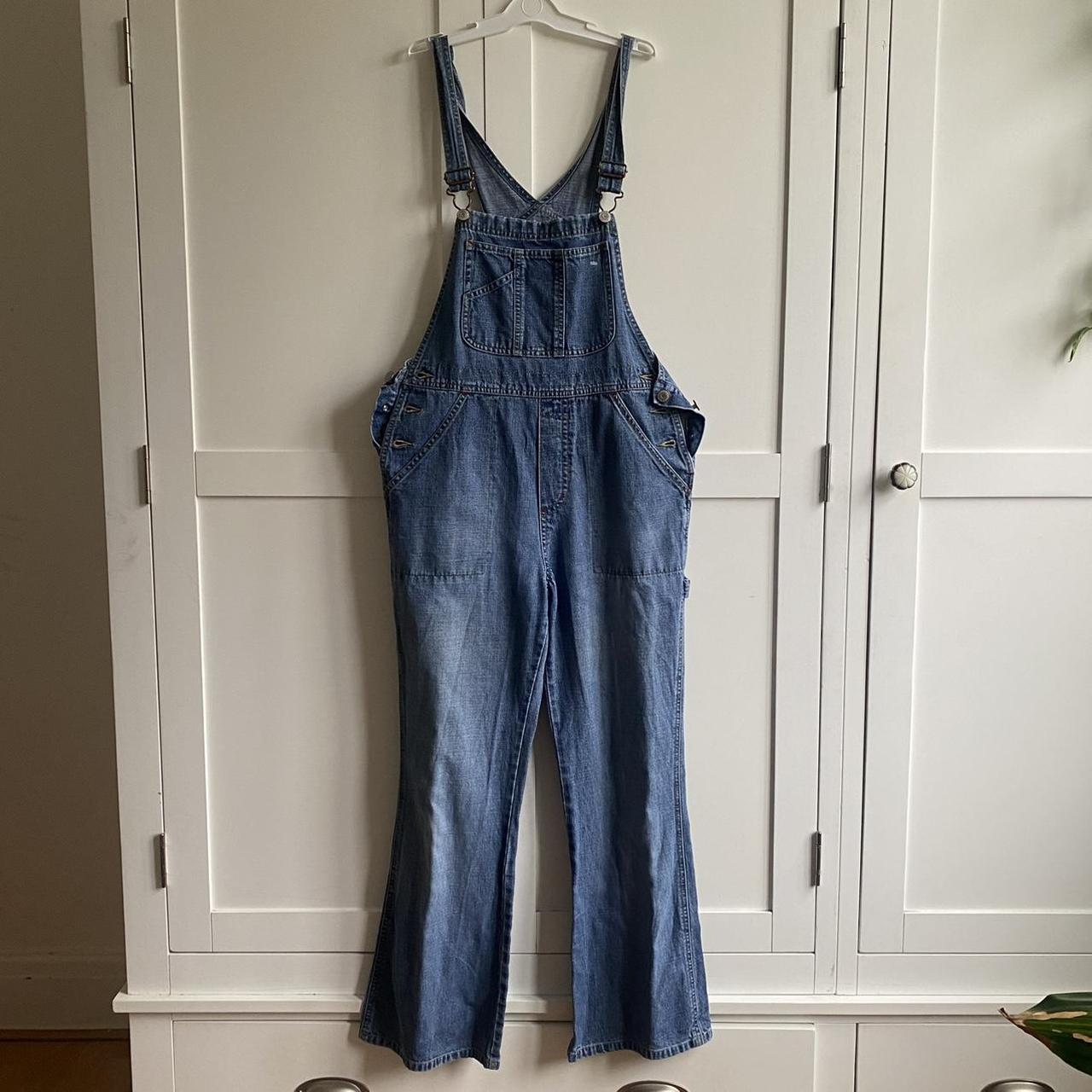 Vintage old navy dungarees !! Lovely worn in denim,... - Depop