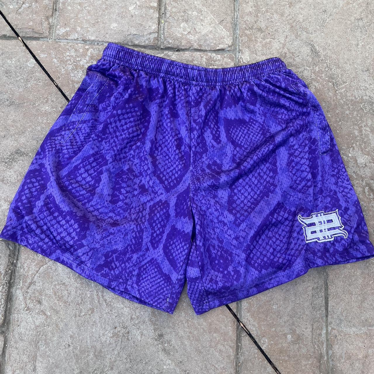 Fifty2Hundred Purple “Neon Snakeskin” Shorts 🐍- Size S - Depop