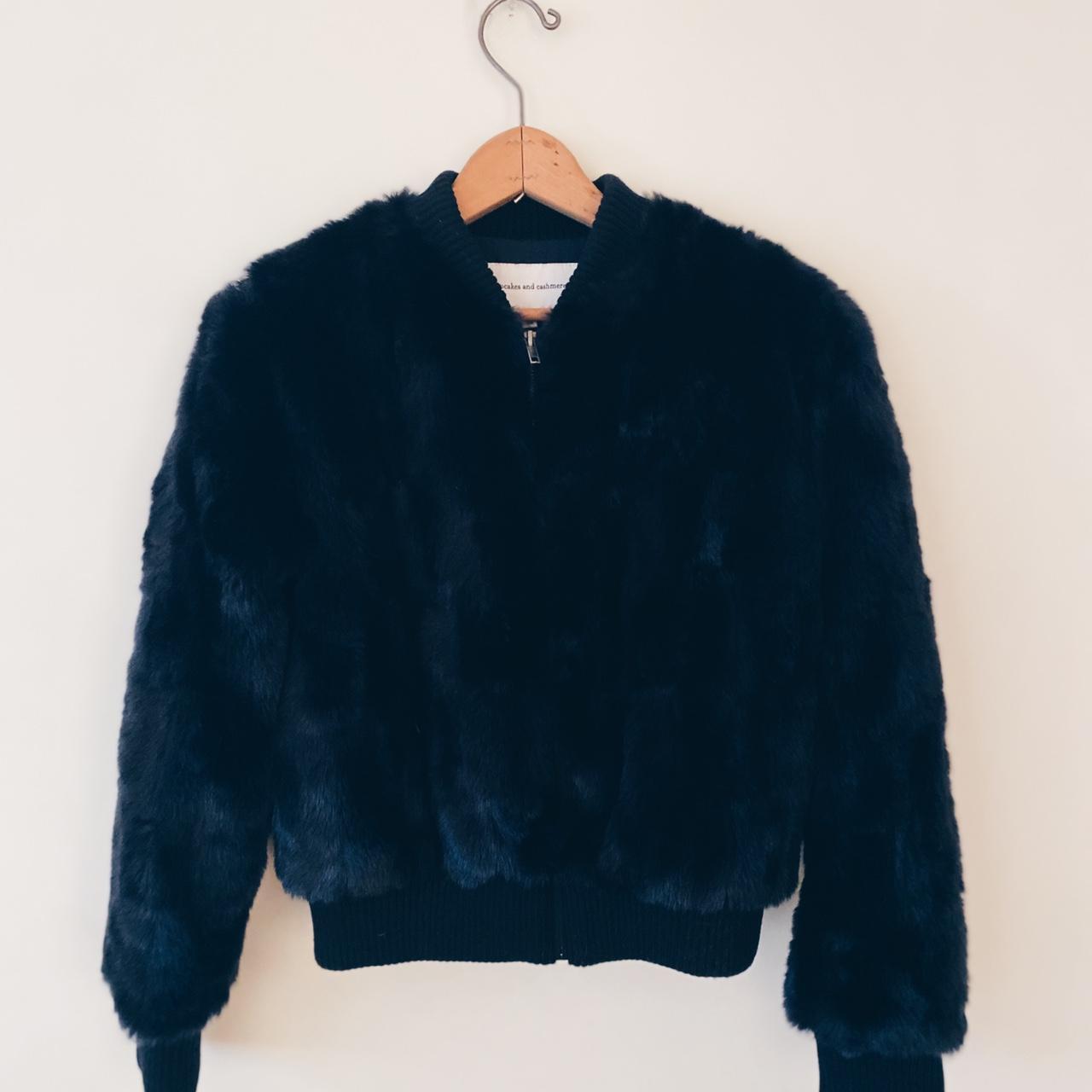 Cupcakes and cashmere 2025 faux fur bomber