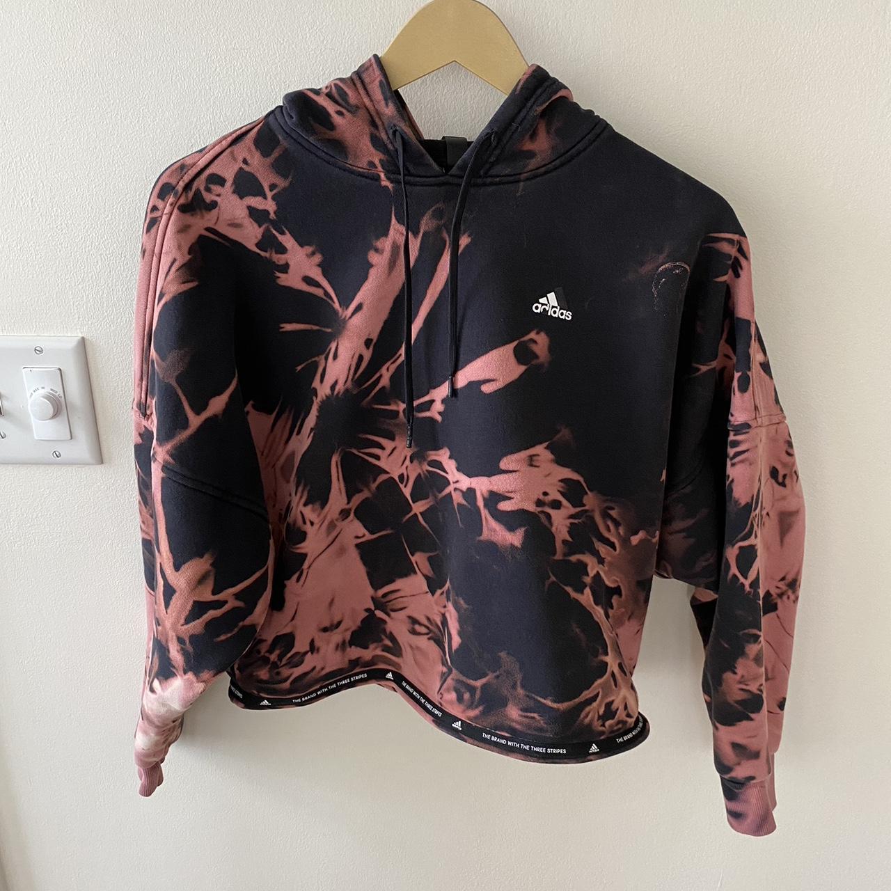 Bleached best sale adidas hoodie