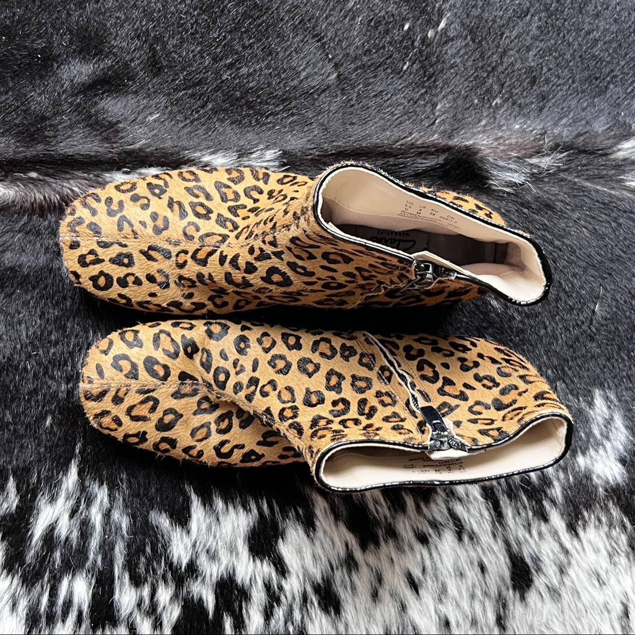 clarks leopard boots