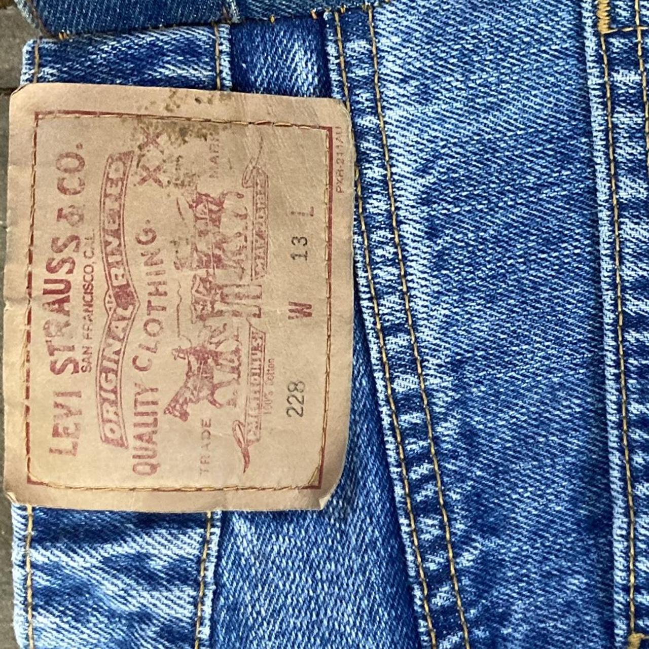 Open to trades Baggy Levi’s with dark blue inseams... - Depop