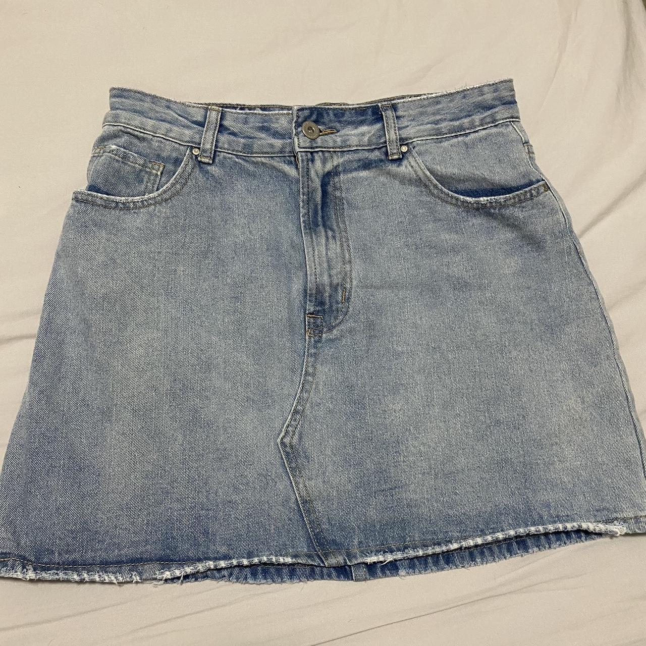 Cotton on Denim Skirt Size 14 Aus Denim... Depop
