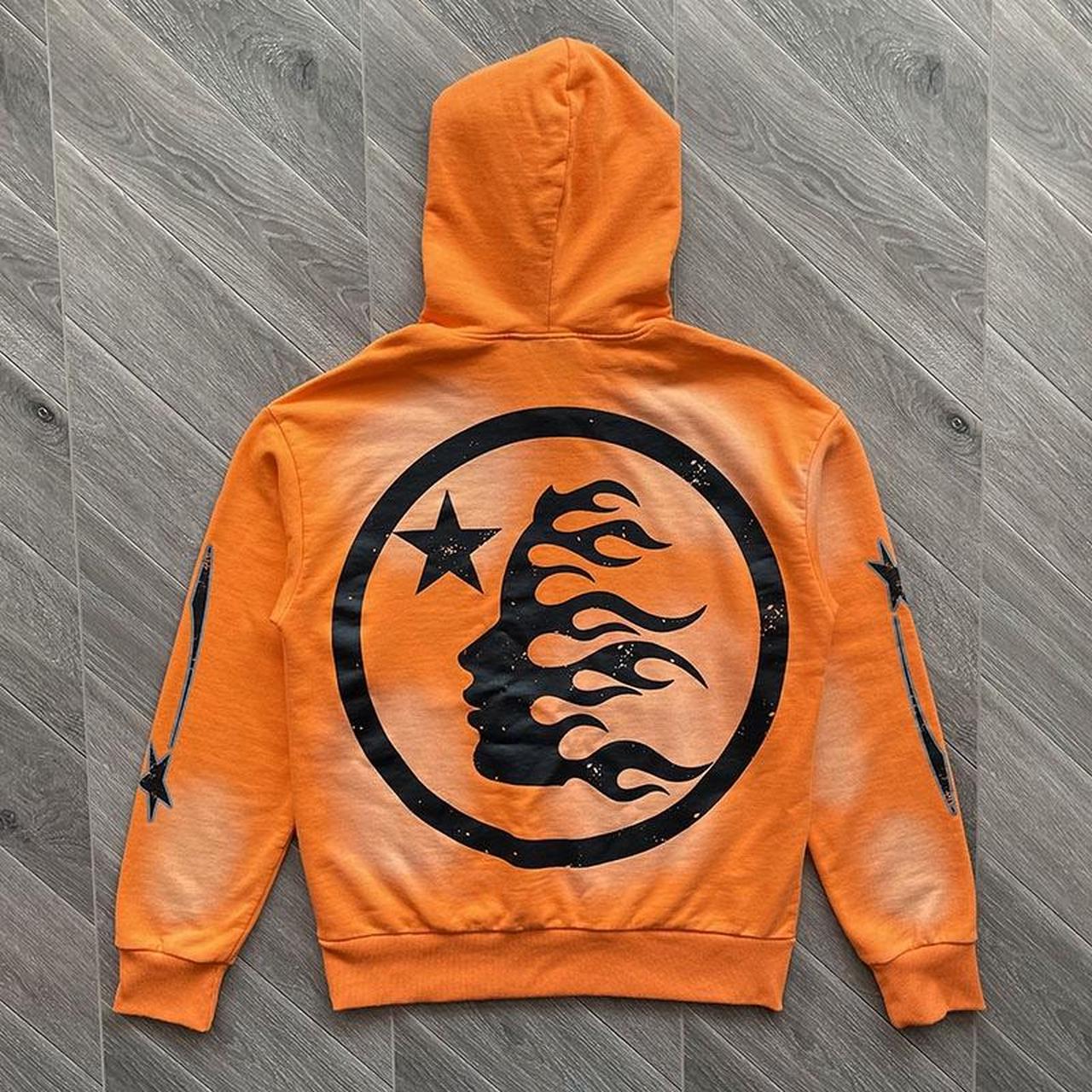 Hellstar Fire Orange Hoodie #hellstar #fireorange... - Depop