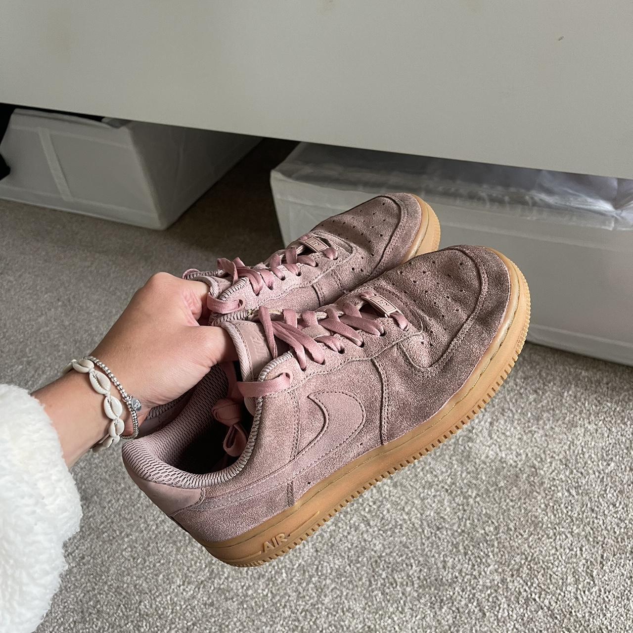 suede pink air force
