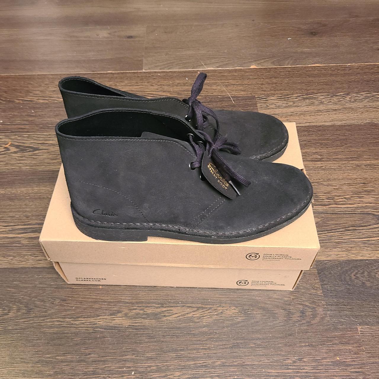 mens black desert boots uk