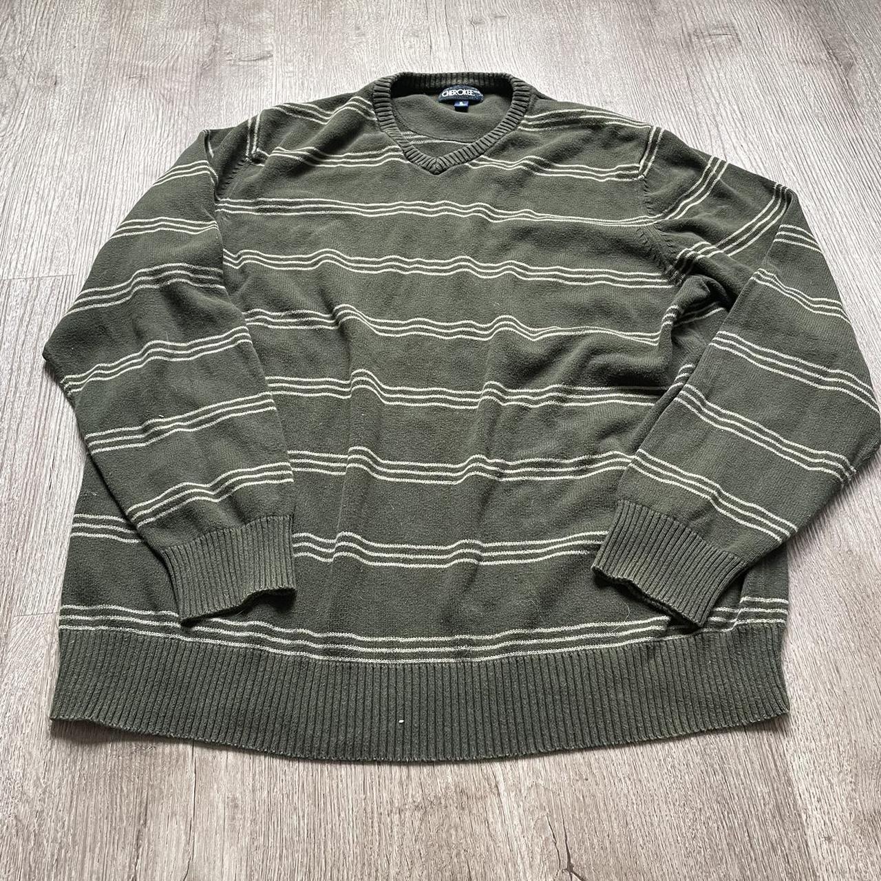 🌱Adorable grunge oversized striped y2k sweater 🌱 ~... - Depop