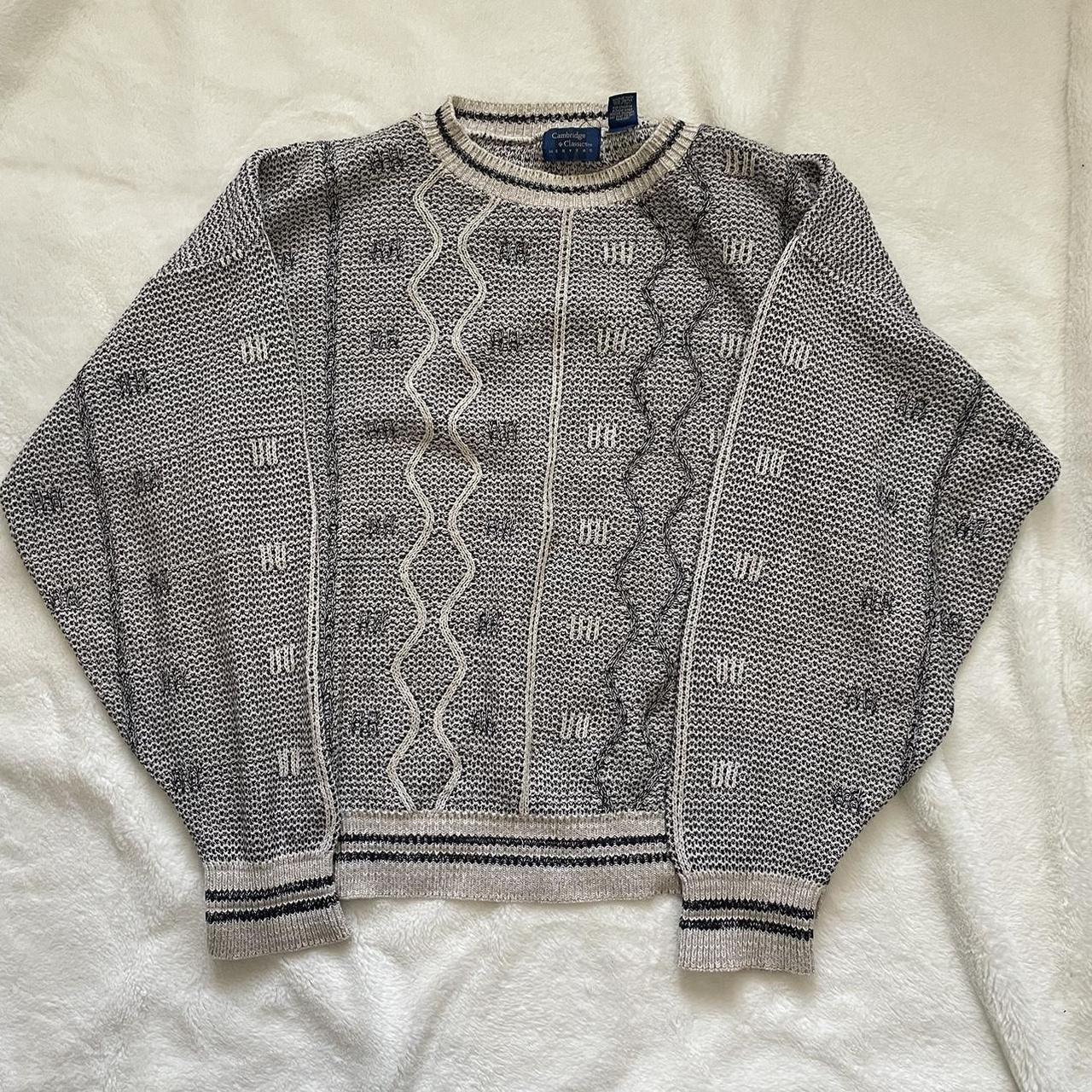 Sick vintage coogie like 3d grandpa sweater... - Depop