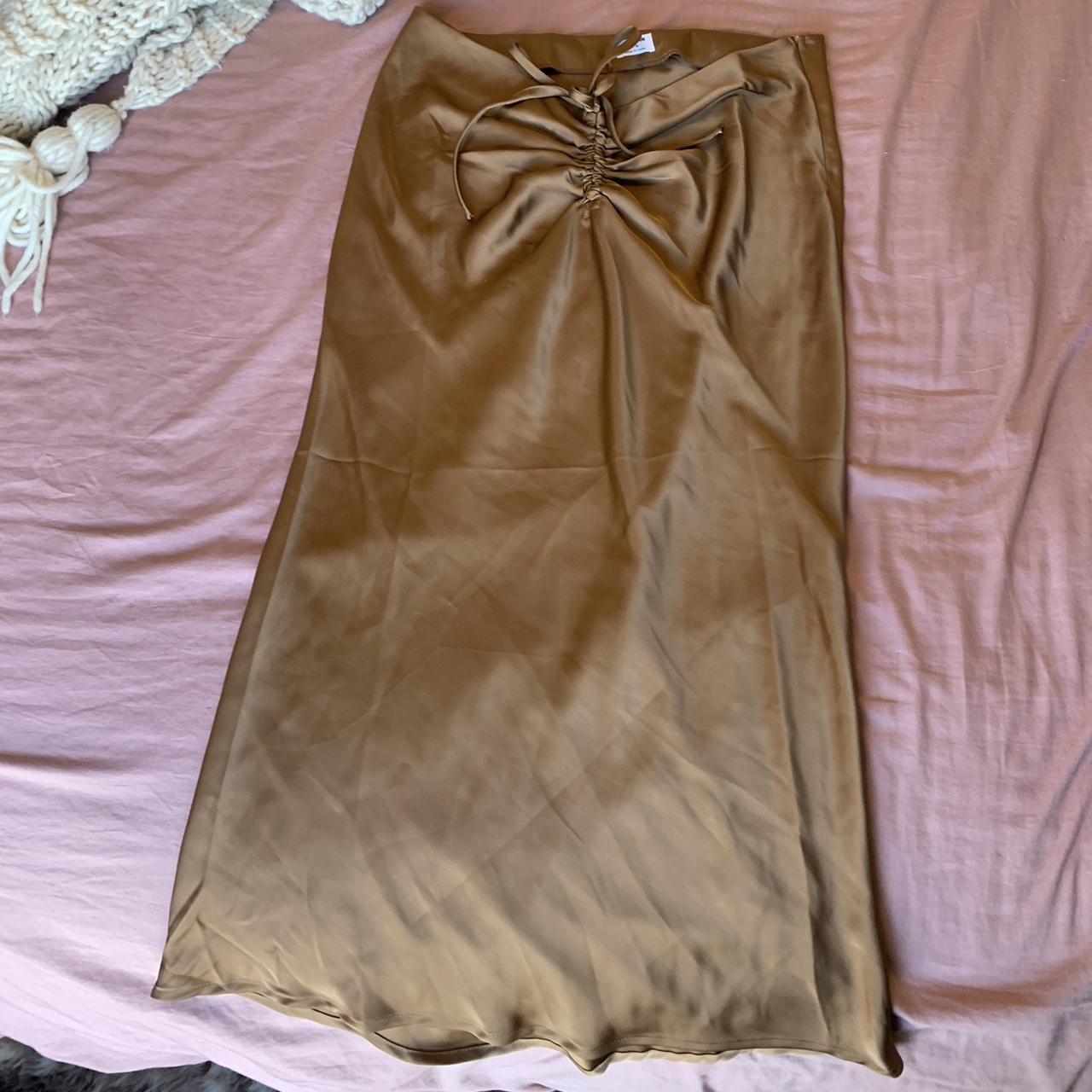 Gold skirt 2025 cotton on