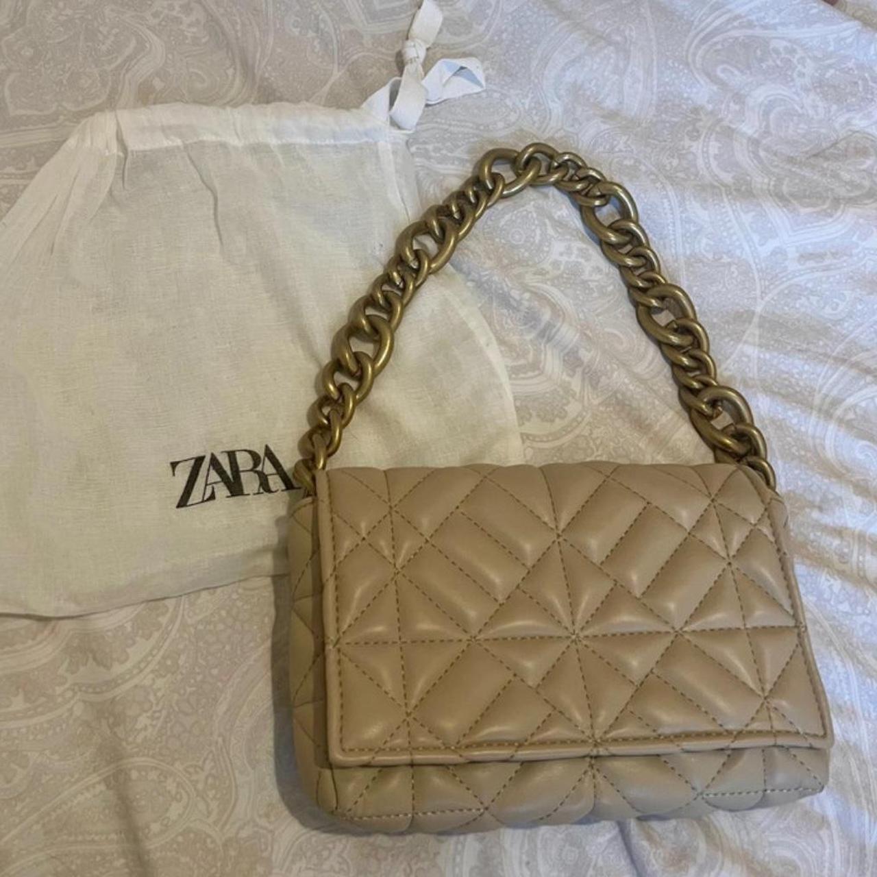 Quilted Zara Basic Tasche Zara Bag In Cream/beige New Without Tags