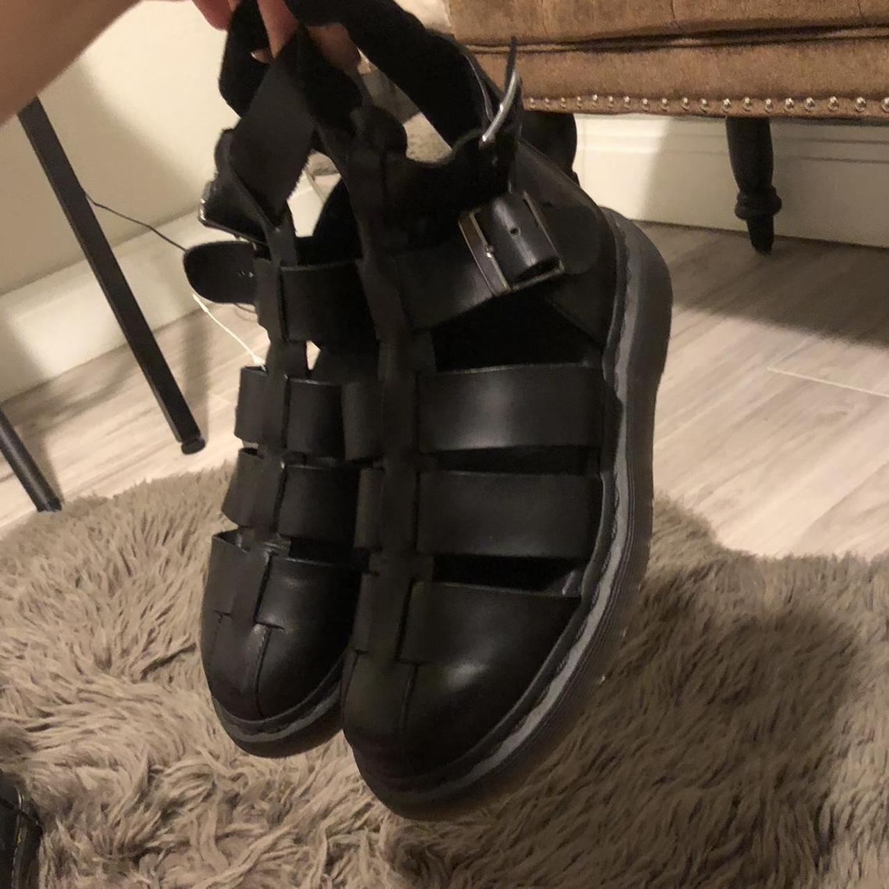 Dr Marten Geraldo Gladiator Sandals in Black Size:... - Depop