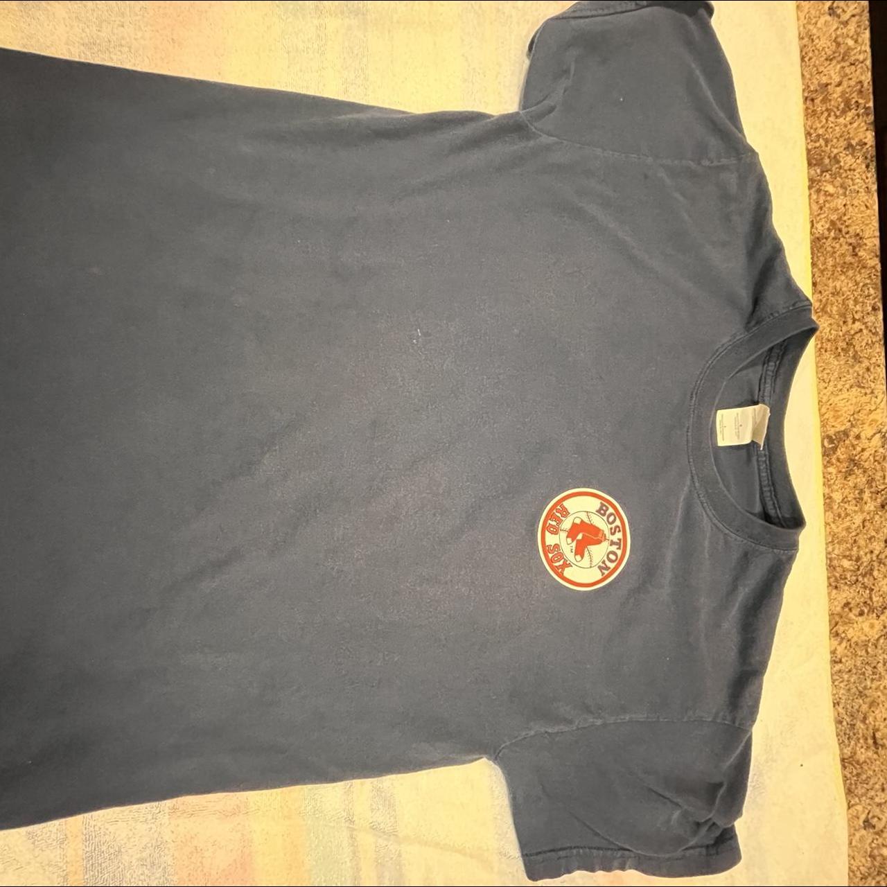 Boston Red Sox t shirt Mens Soft Navy tee Pit to - Depop