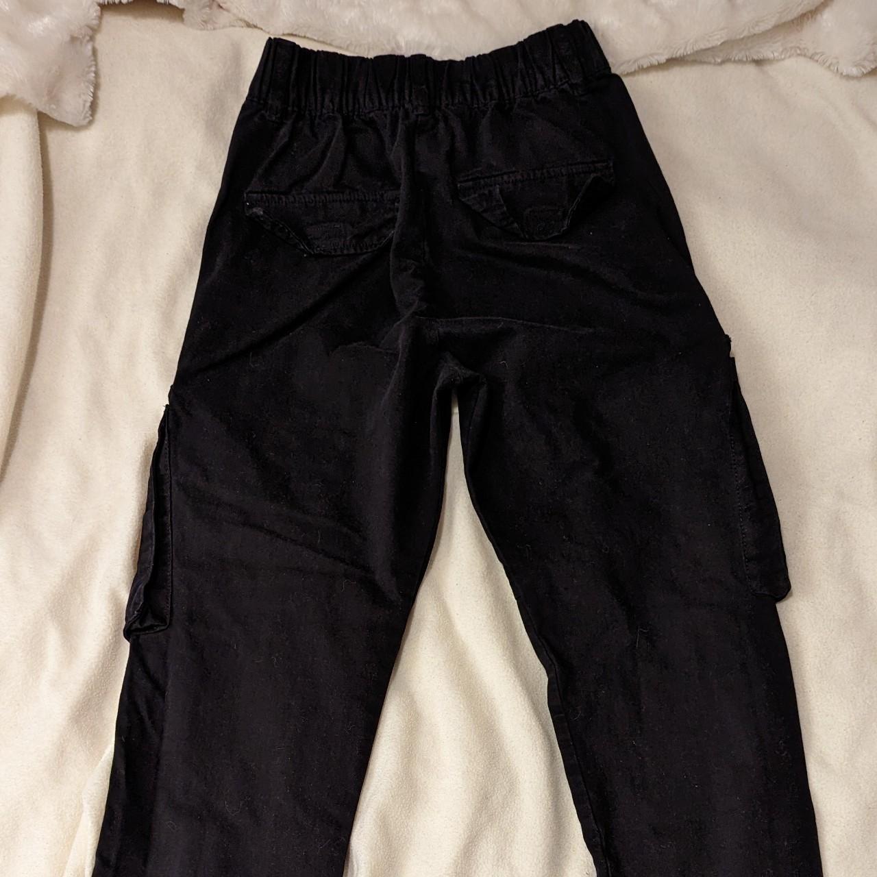 Black cargo pants. UK size 8. Excellent condition,... Depop