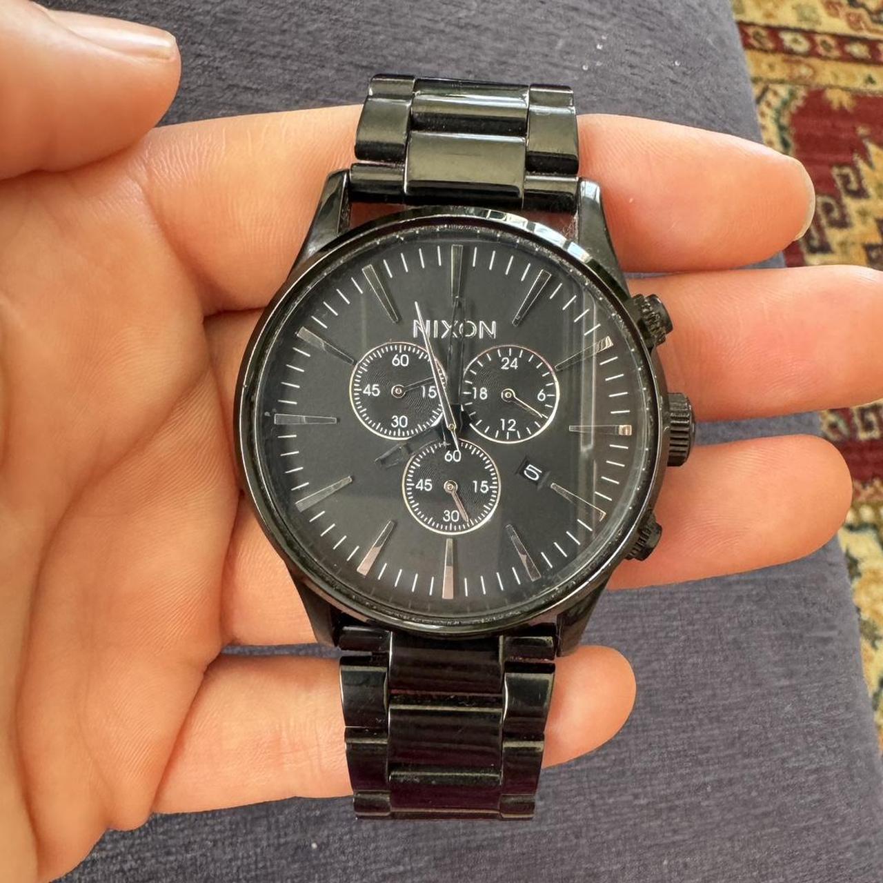 Nixon sentry chrono black best sale