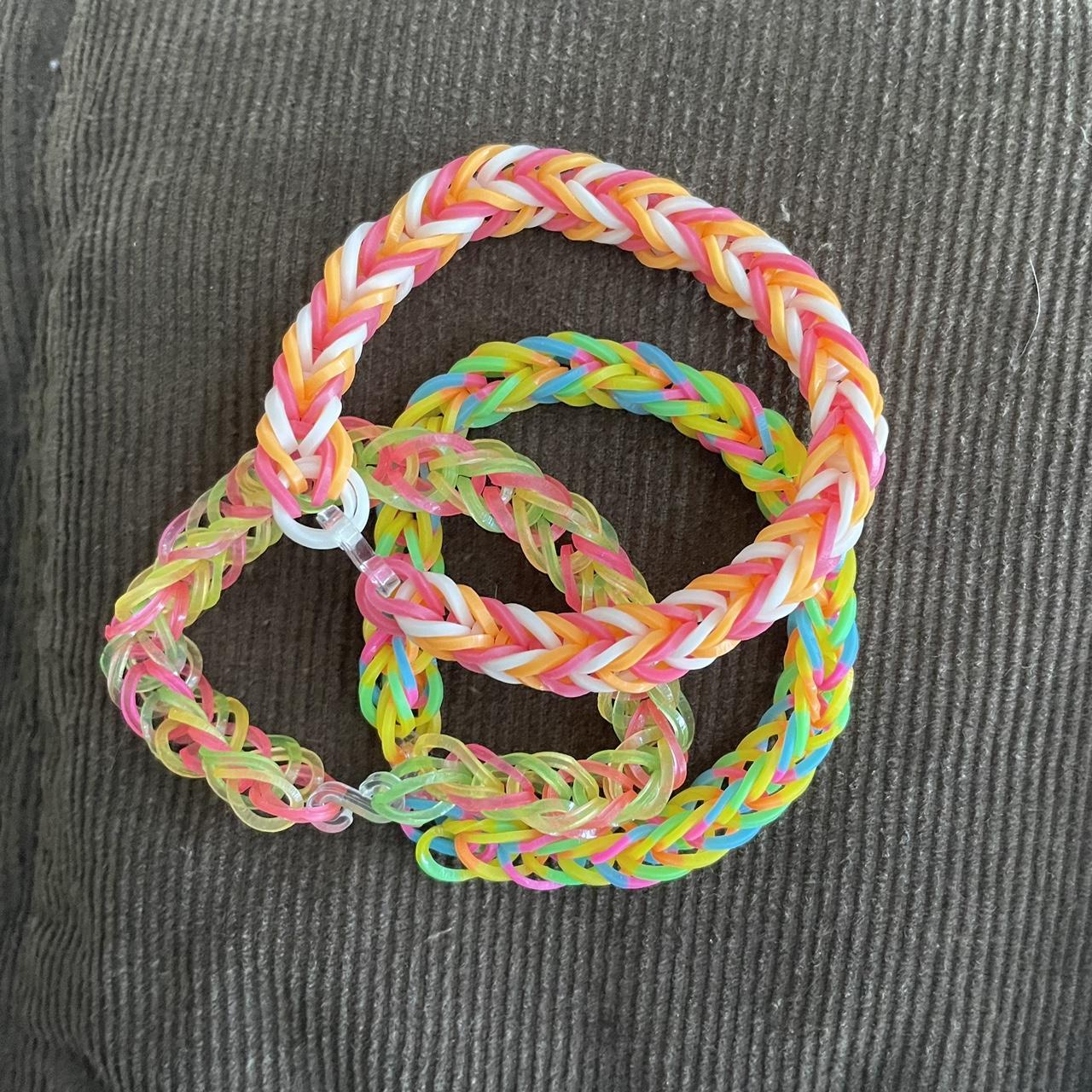 Mini rubber clearance band bracelets