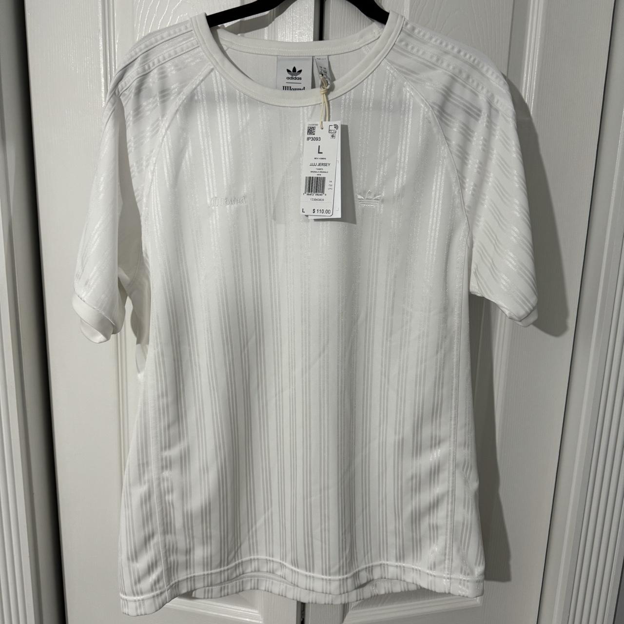 ウェア XL JJJJOUND ADIDAS SOCCER JERSEY WHITE adidas Jjjjound Soccer Knit Jersey Men's sz XL White/White