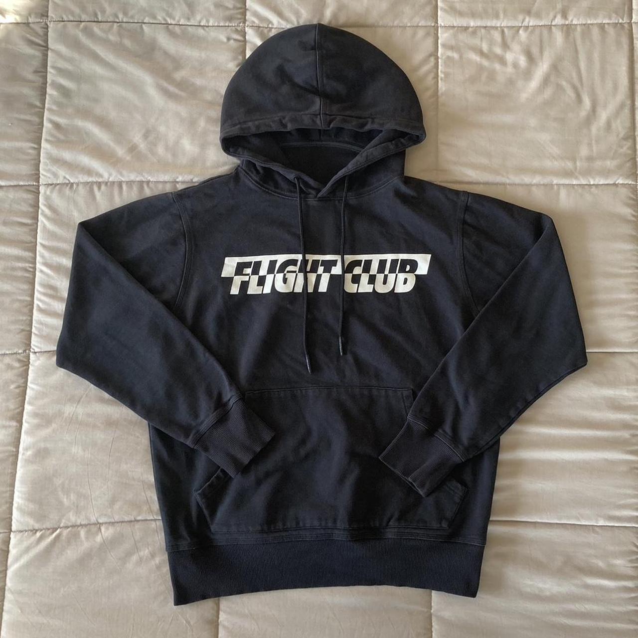 S Flight Club Black Hoodie Depop