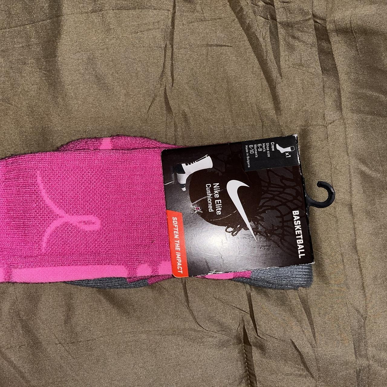 Original nike elite socks. Breast cancer awareness.... Depop