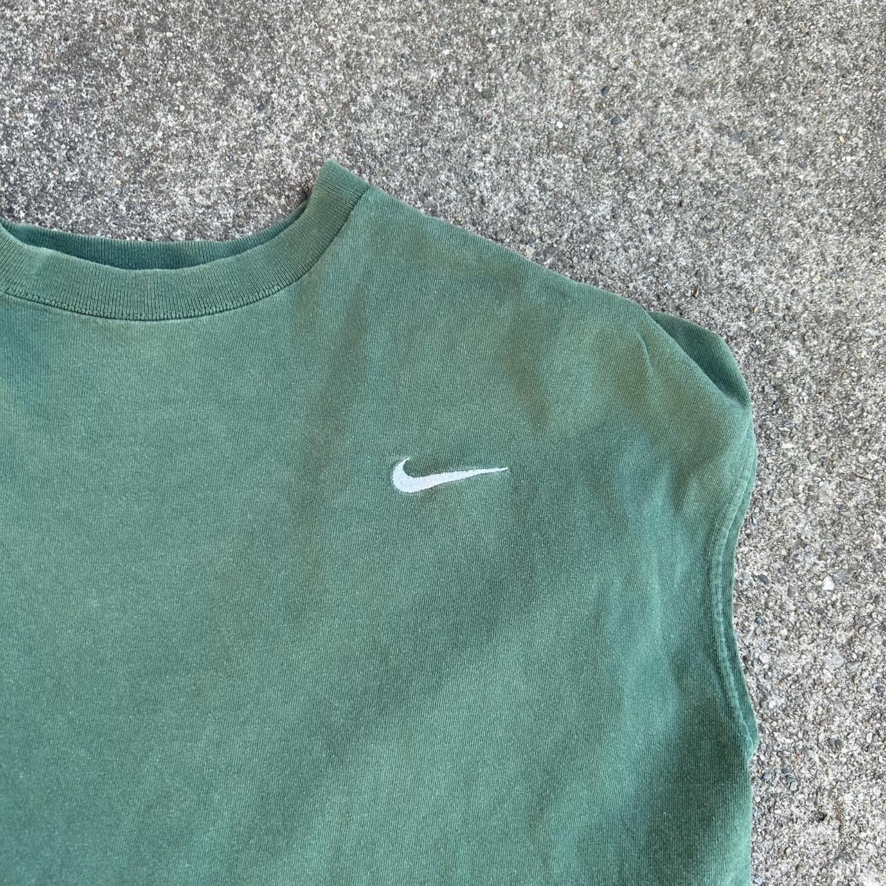 Nike Men's Green and White Vest