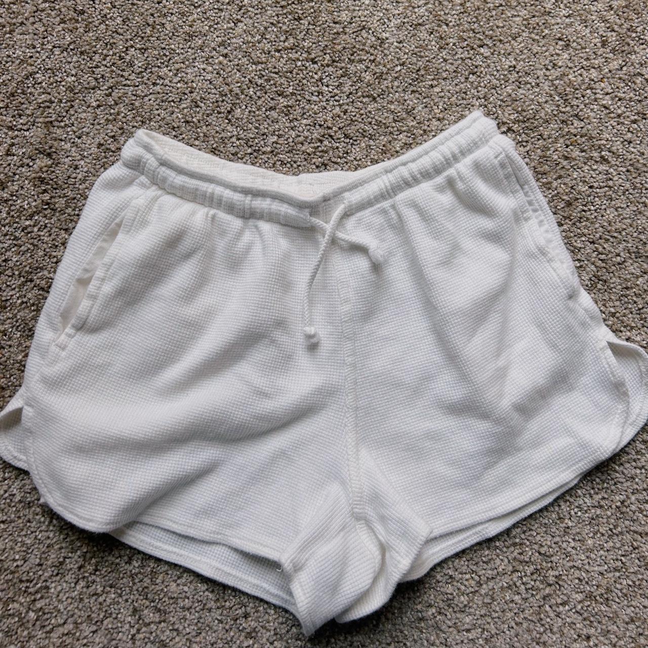 Brandy Melville/ John galt waffle shorts in white... Depop