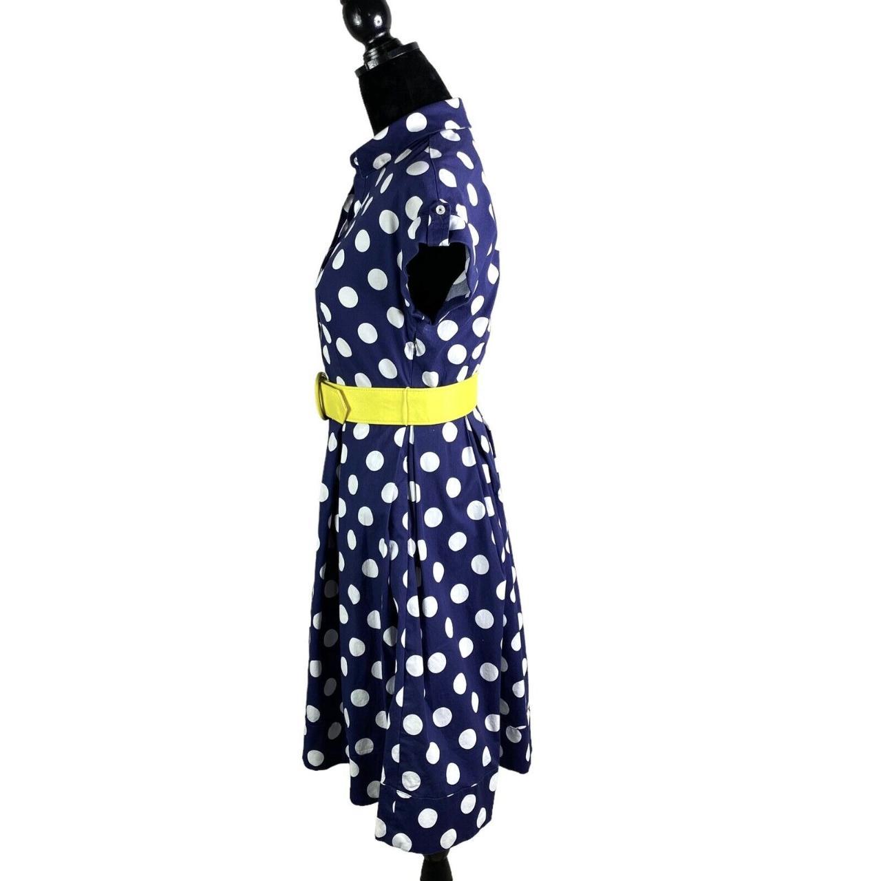 Women's Blue and Yellow Dress Depop