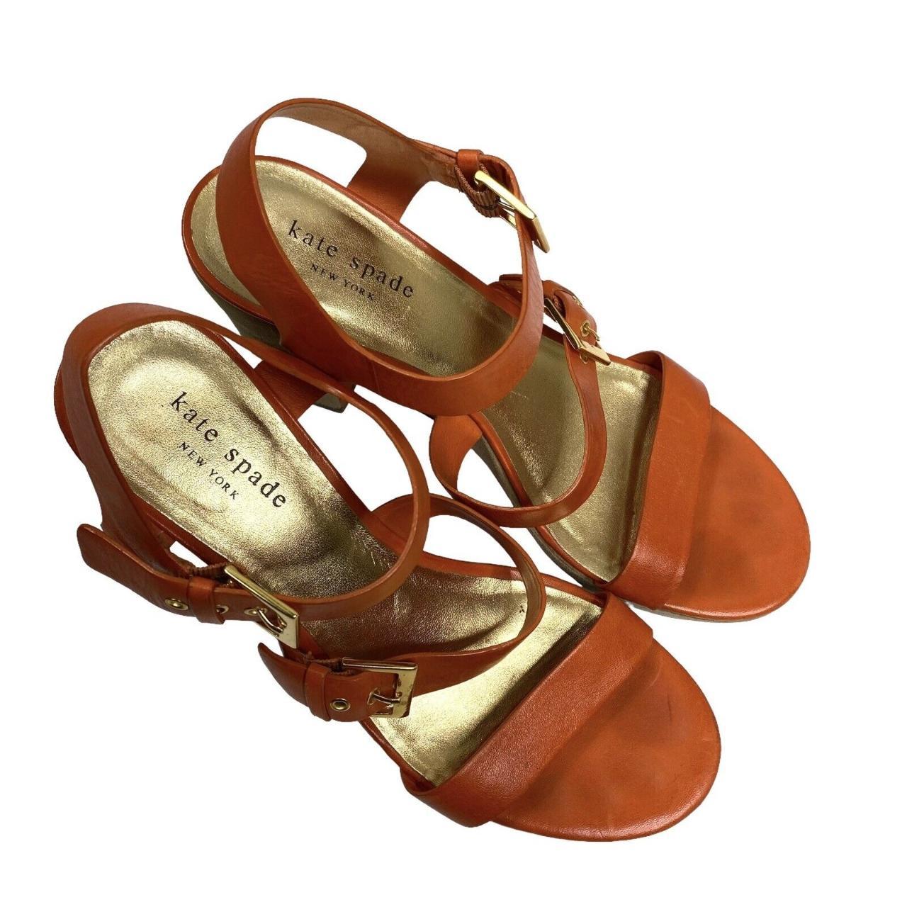 Kate Spade New York  Women's Orange and Tan Sandals (4)