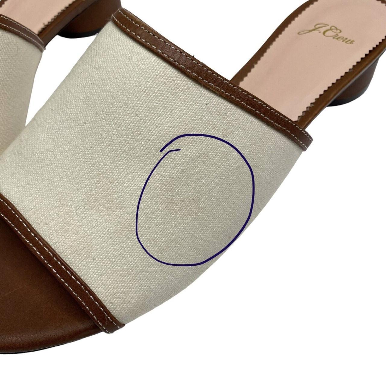 j crew aw069 Canvas Slides With Rounded Heel Women’s... Depop