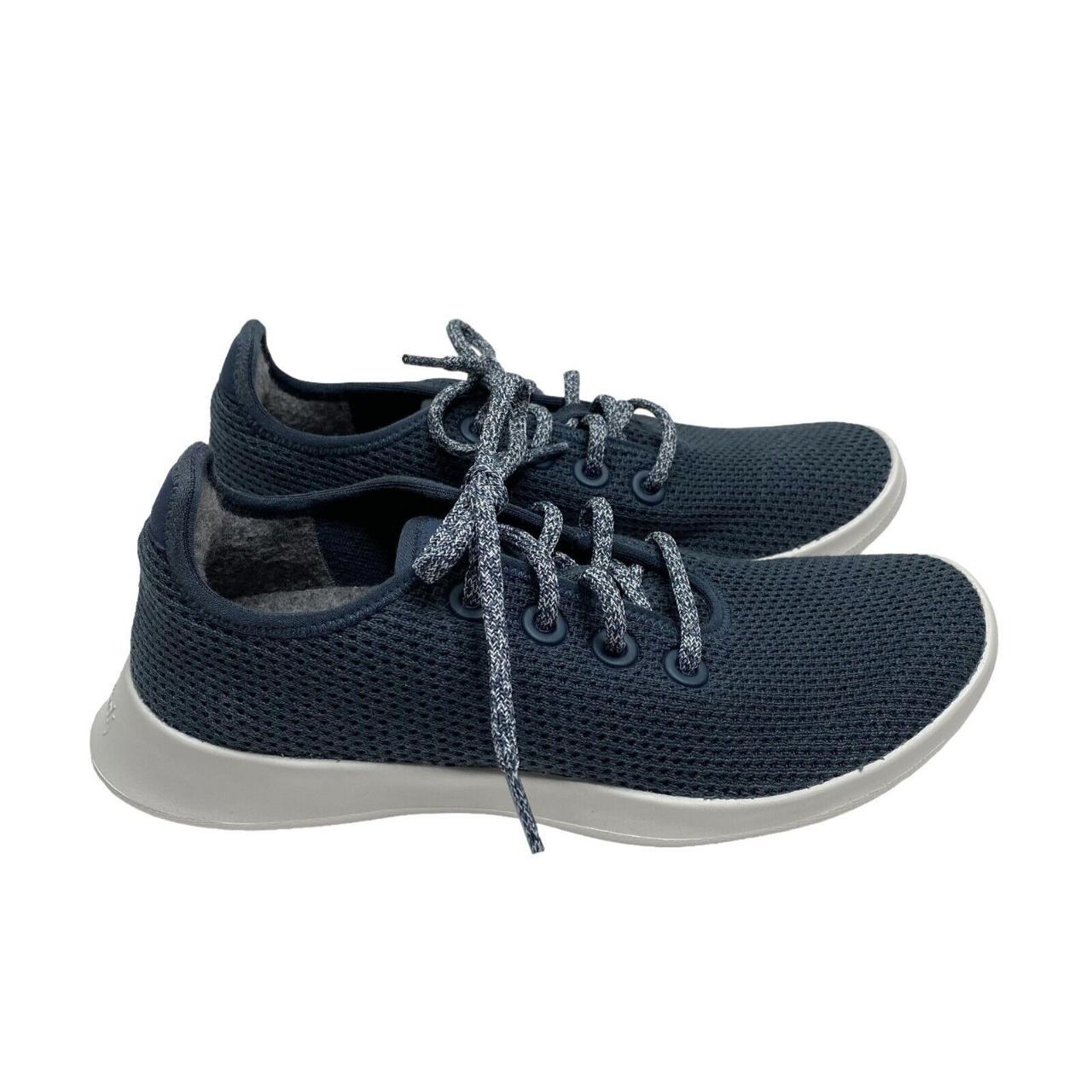 Allbirds Women's Tree Runners Navy Blue Running... - Depop