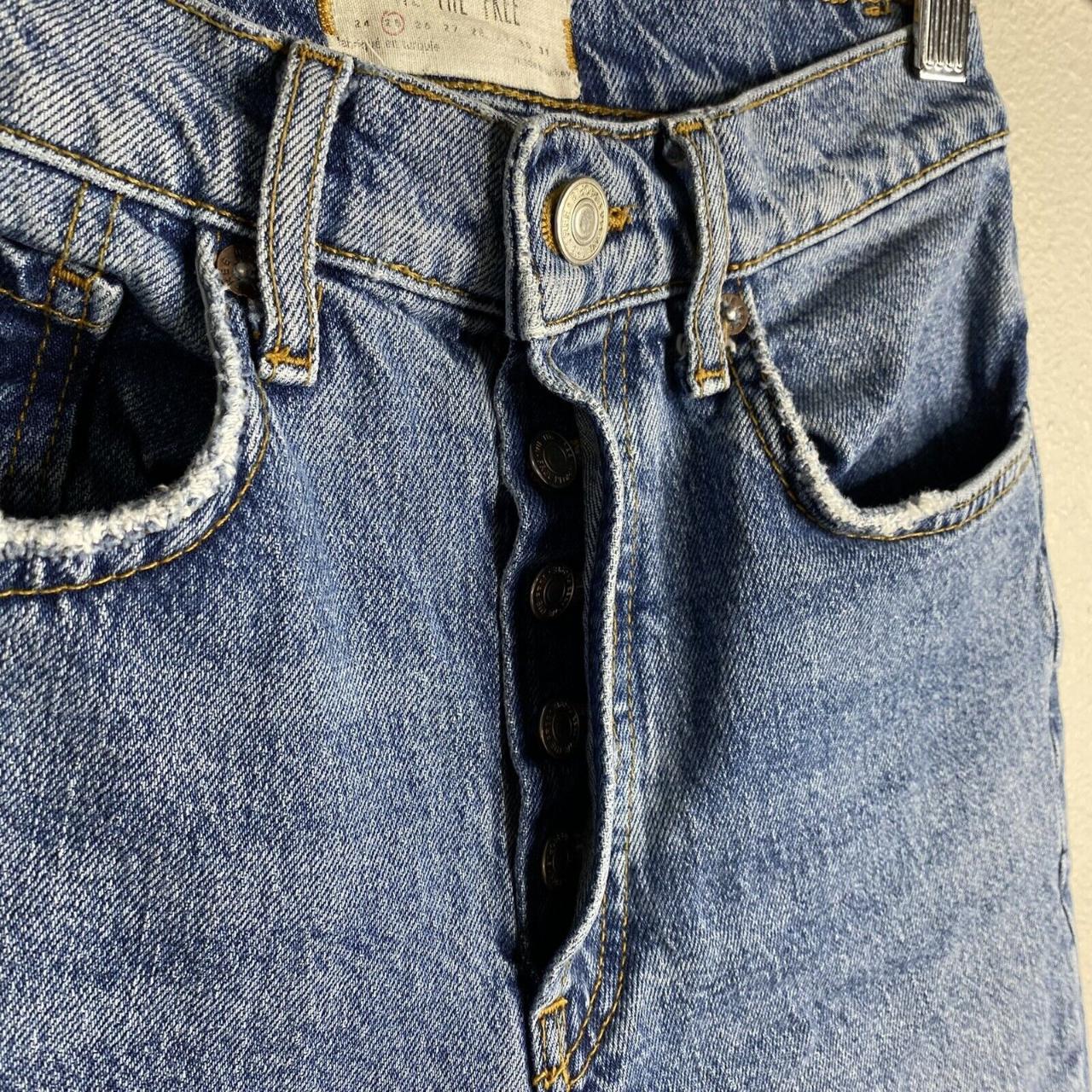 We The Free People Jeans Women 25 Skinny Button Fly... - Depop