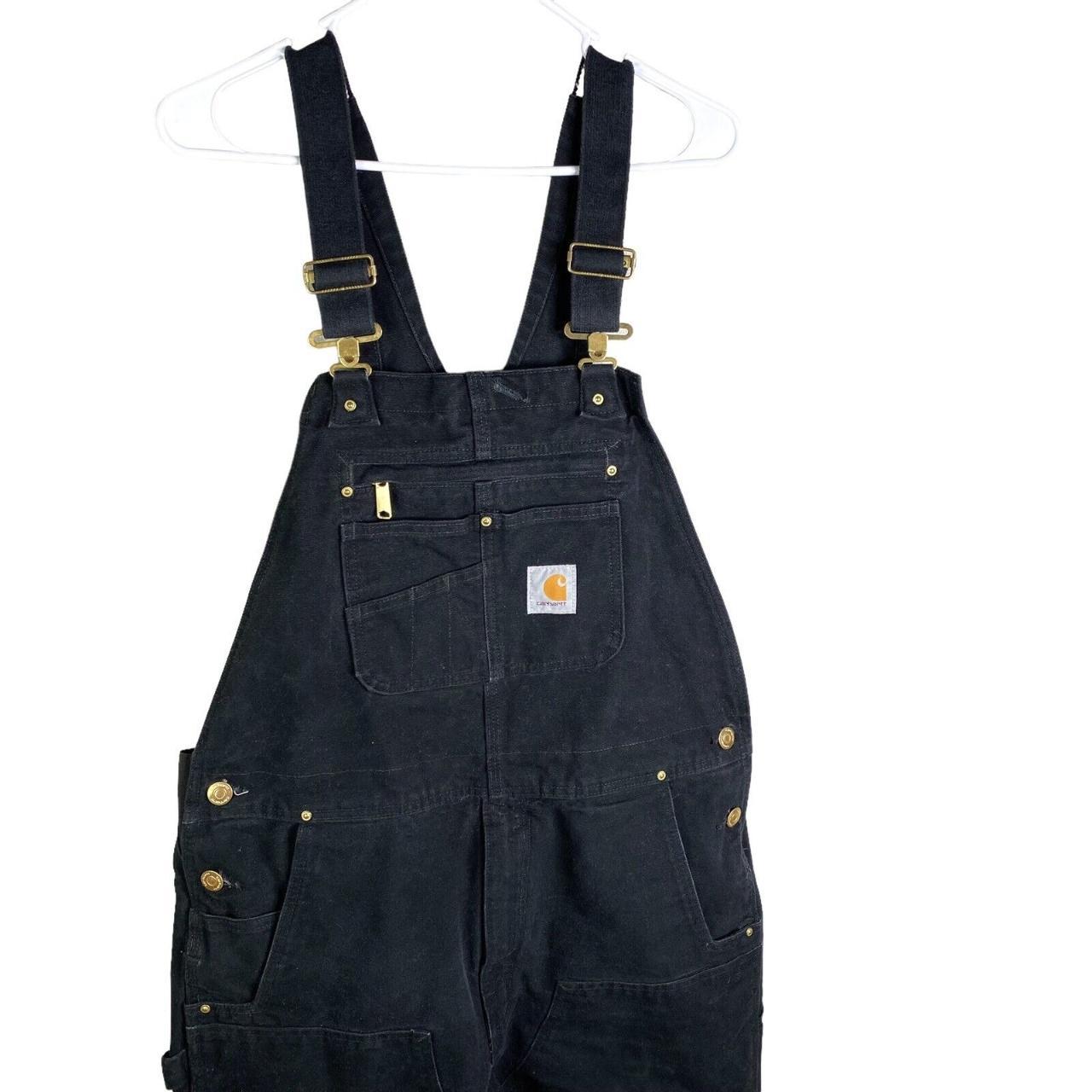 Carhartt Duck Bib Men's Overall- Black, Size... - Depop