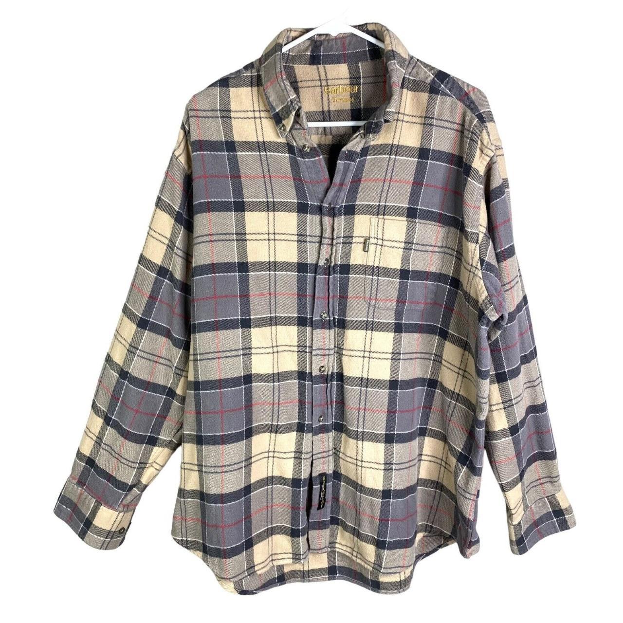 Barbour~Flannel Field Shirt~Original Tartan~Button... - Depop
