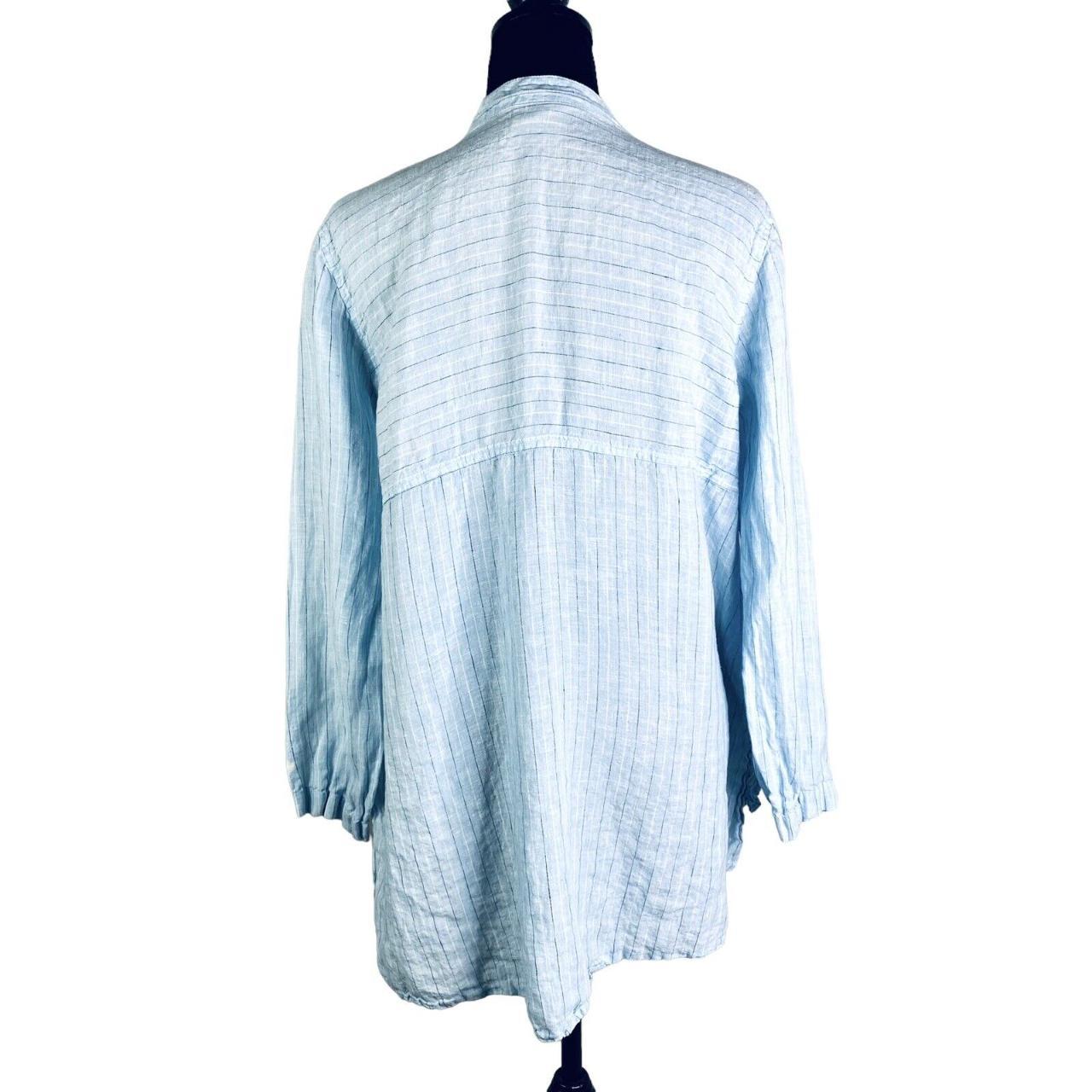 White and Blue Shirt Depop
