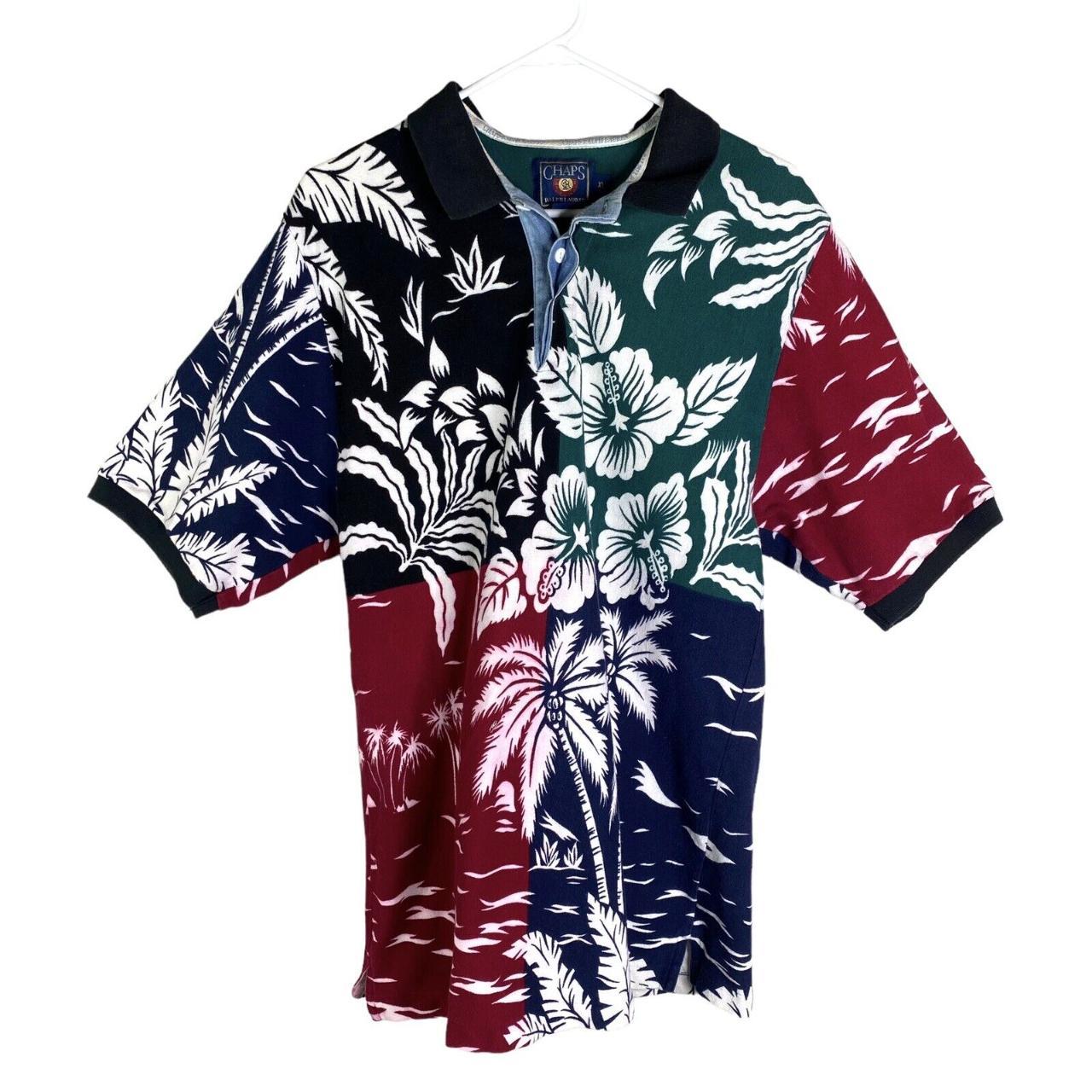 Chaps Men's Red and Green Poloshirts Depop