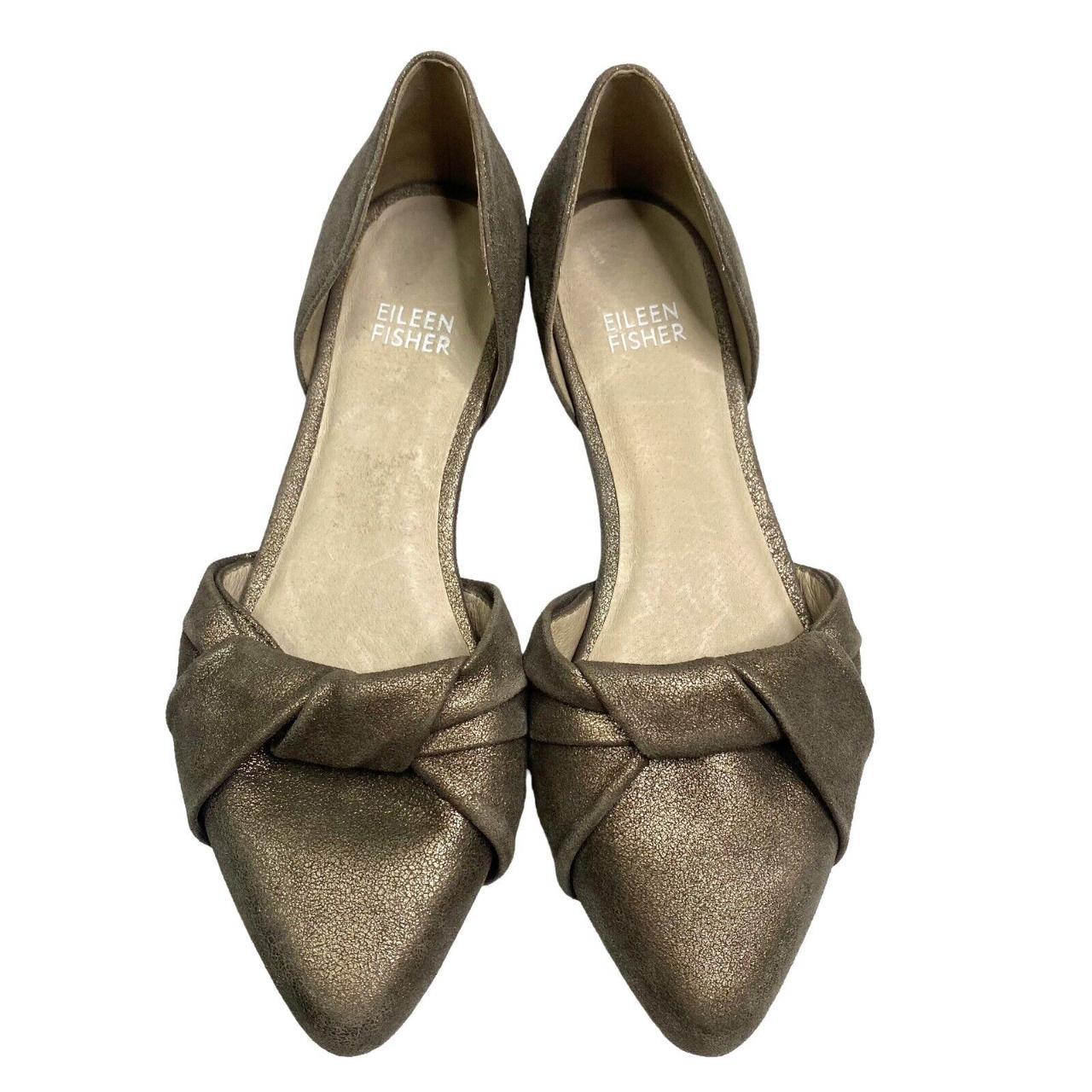 Eileen Fisher Women's Tan and Brown Ballet-shoes | Depop