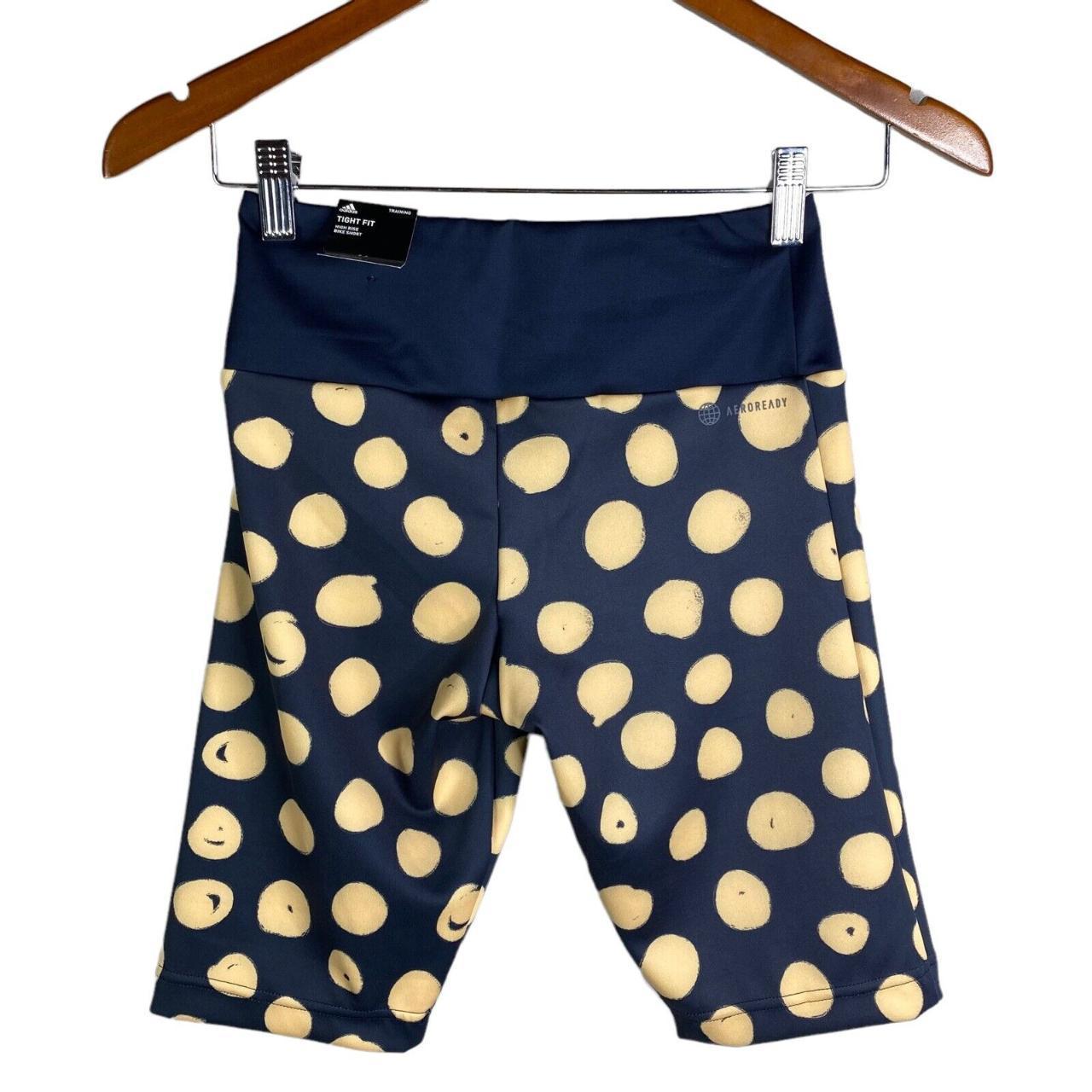 Adidas blue store polka dot shorts