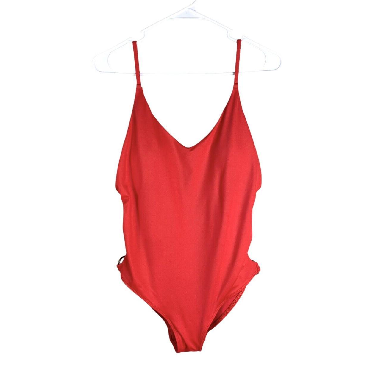 Aerie Women's Red Swimsuit-one-piece | Depop