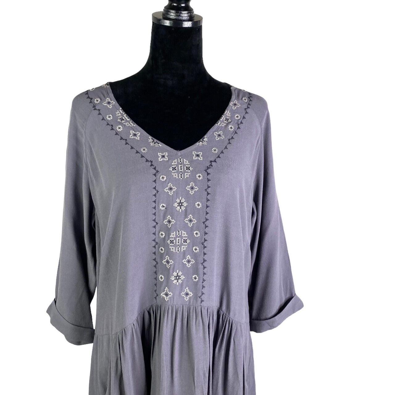 Hill Women's Grey Dress Depop