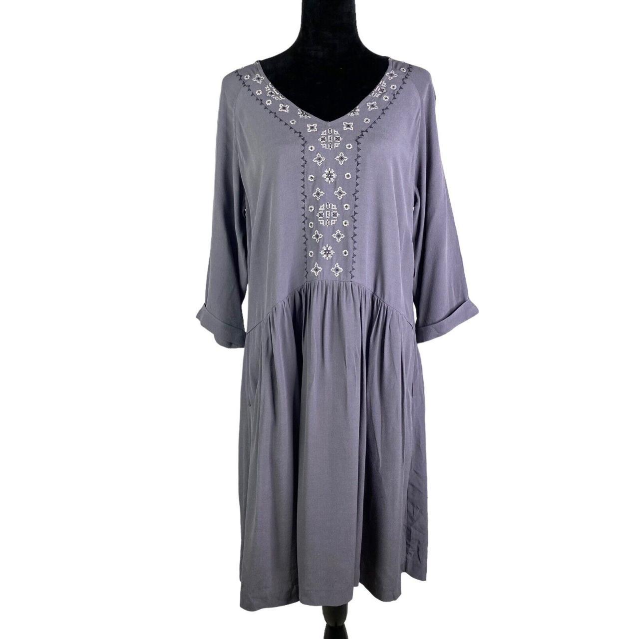 Hill Women's Grey Dress Depop