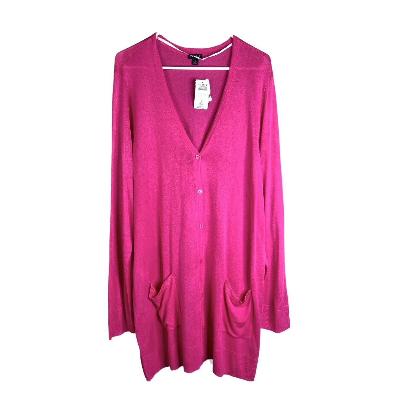 Torrid Women's Pink Cardigan Depop