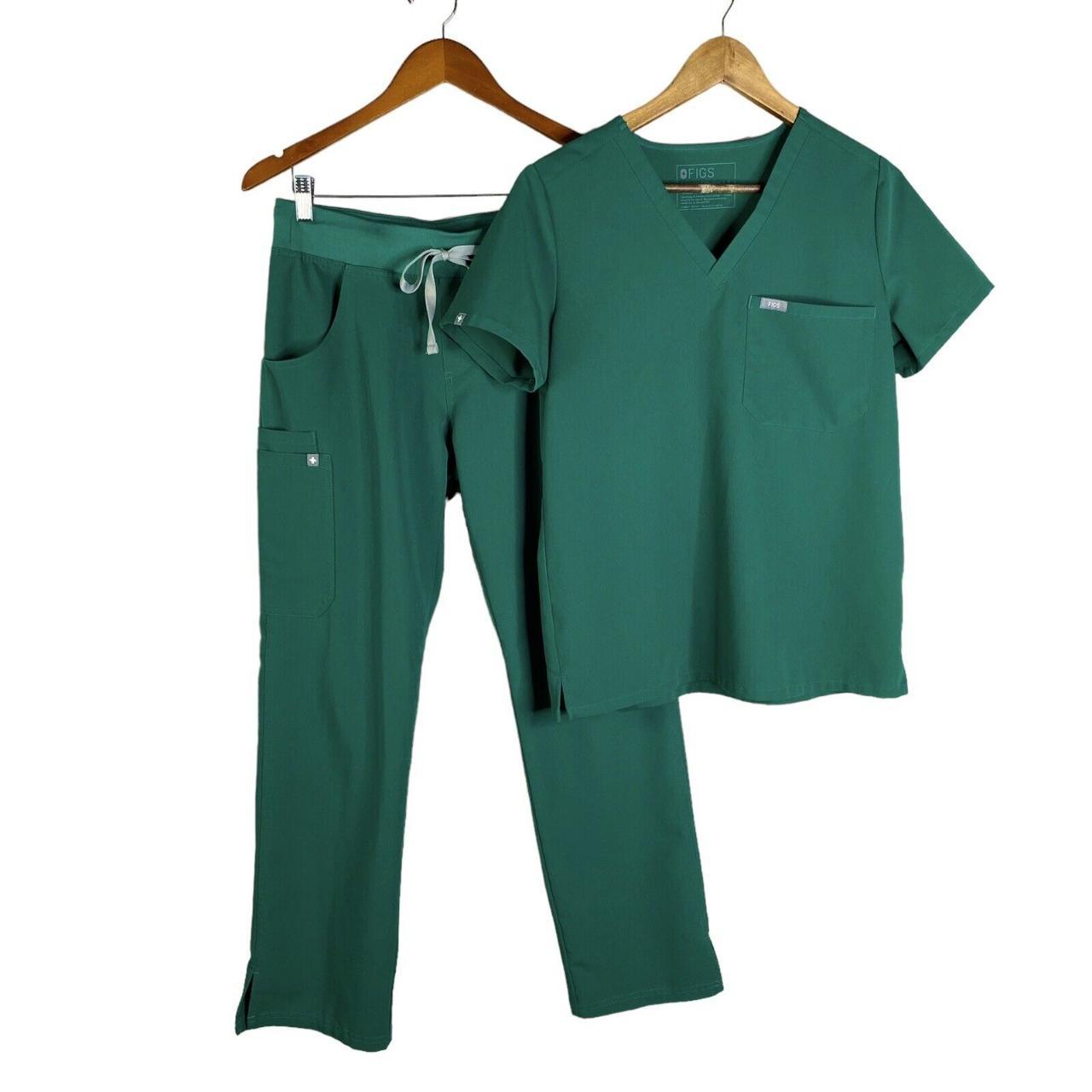 Figs Emerald Green Scrub Set Women’s Small Kade... Depop