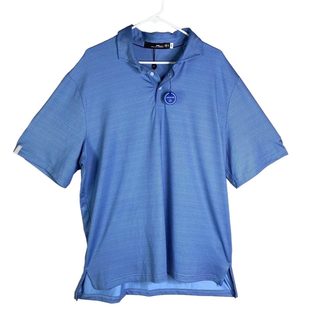 Polo Ralph Lauren RLX Polo Shirt XL Blue Lightweight... - Depop