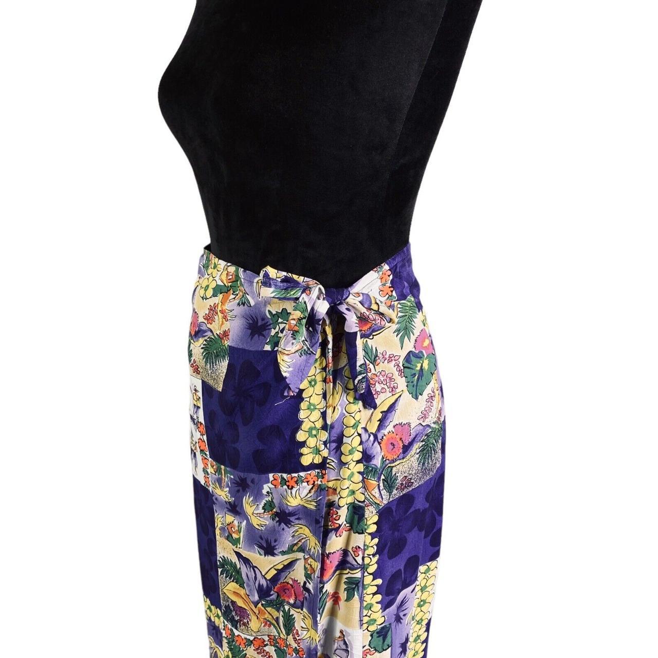 Vintage 80s Jams World Wrap Skirt Medium Hawaiian... Depop