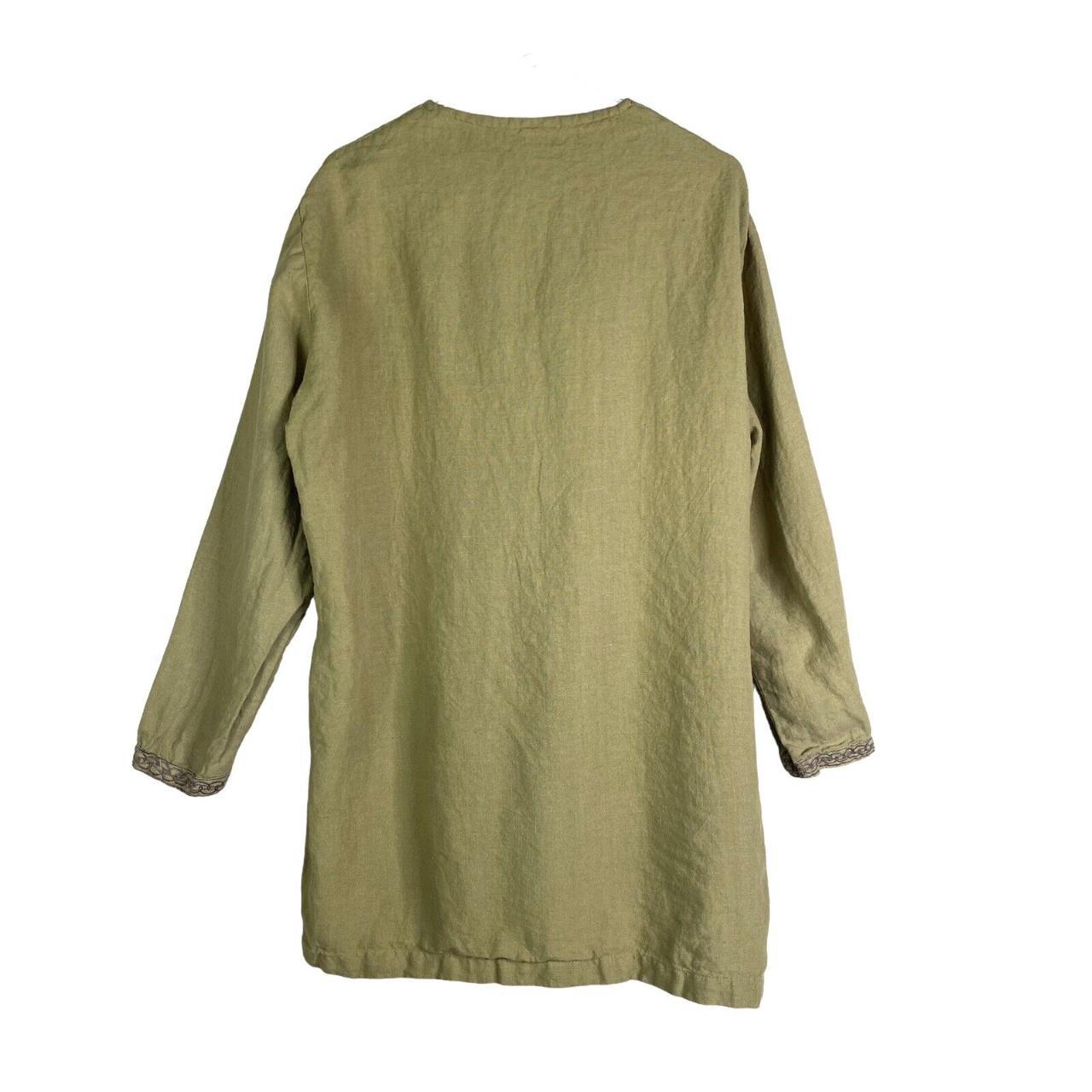 Norse Tradesman Viking Linen Tunic Size Large Green... - Depop