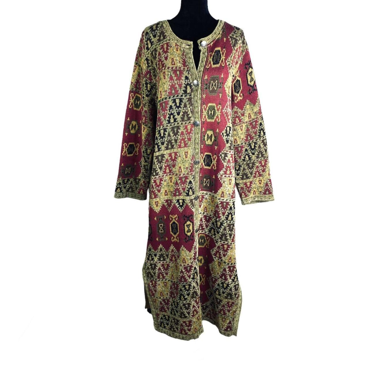 Soft Surroundings Western Button Tapestry Dress... - Depop