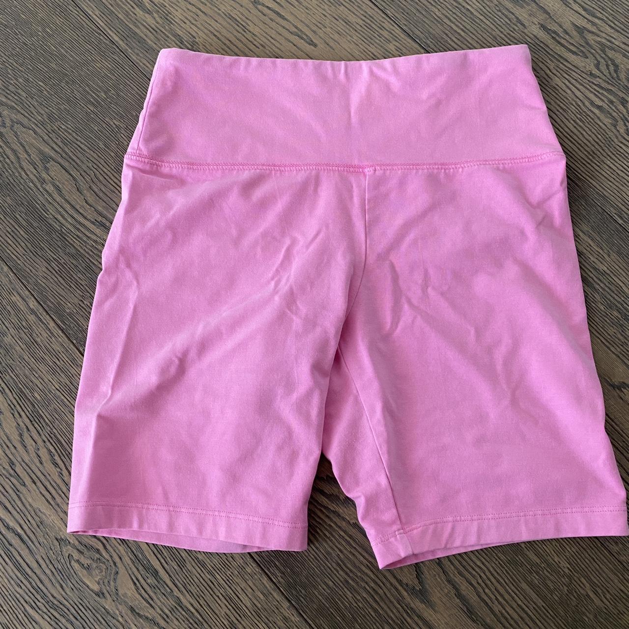 Bright pink biker shorts. Bubble gum pink bike... - Depop